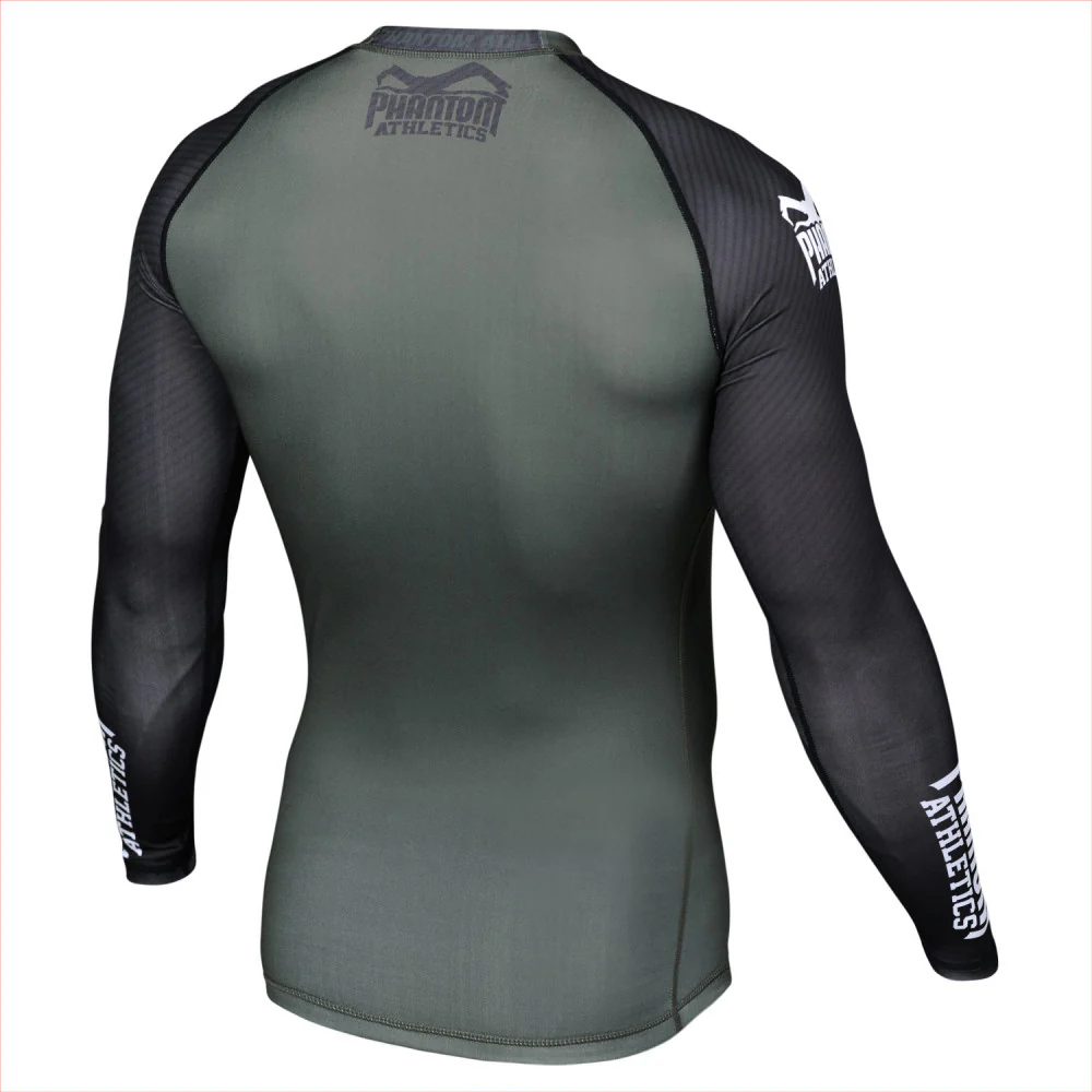 Rashguard Phantom Athletics Supporter - Vert/Noir - Manches Longues - Image 2
