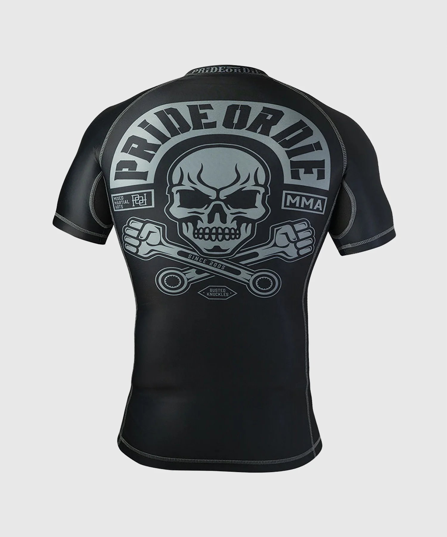 Rashguard Pride Or Die Busted Knuckles - Noir - Image 2
