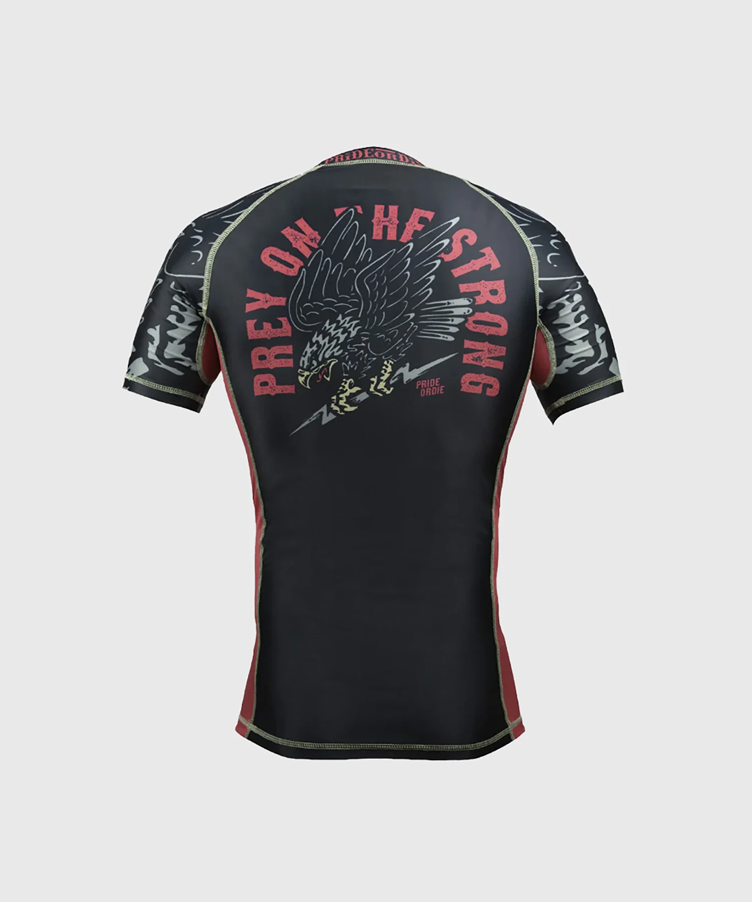 Rashguard Pride Or Die Prey On The Strong - Manches Courtes - Noir
