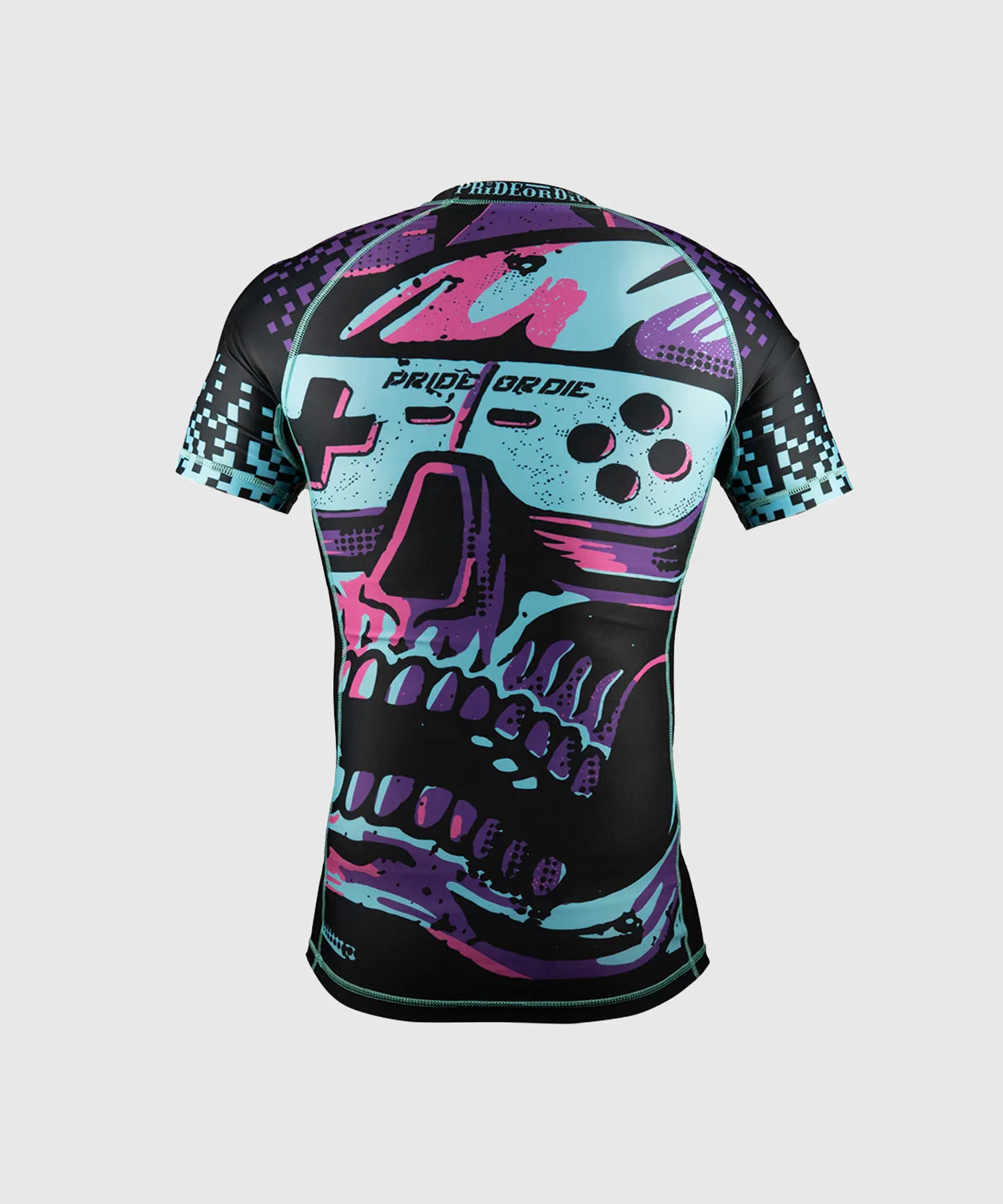 Rashguard Pride Or Die Violent Reality - Manches Courtes - Noir - Image 2