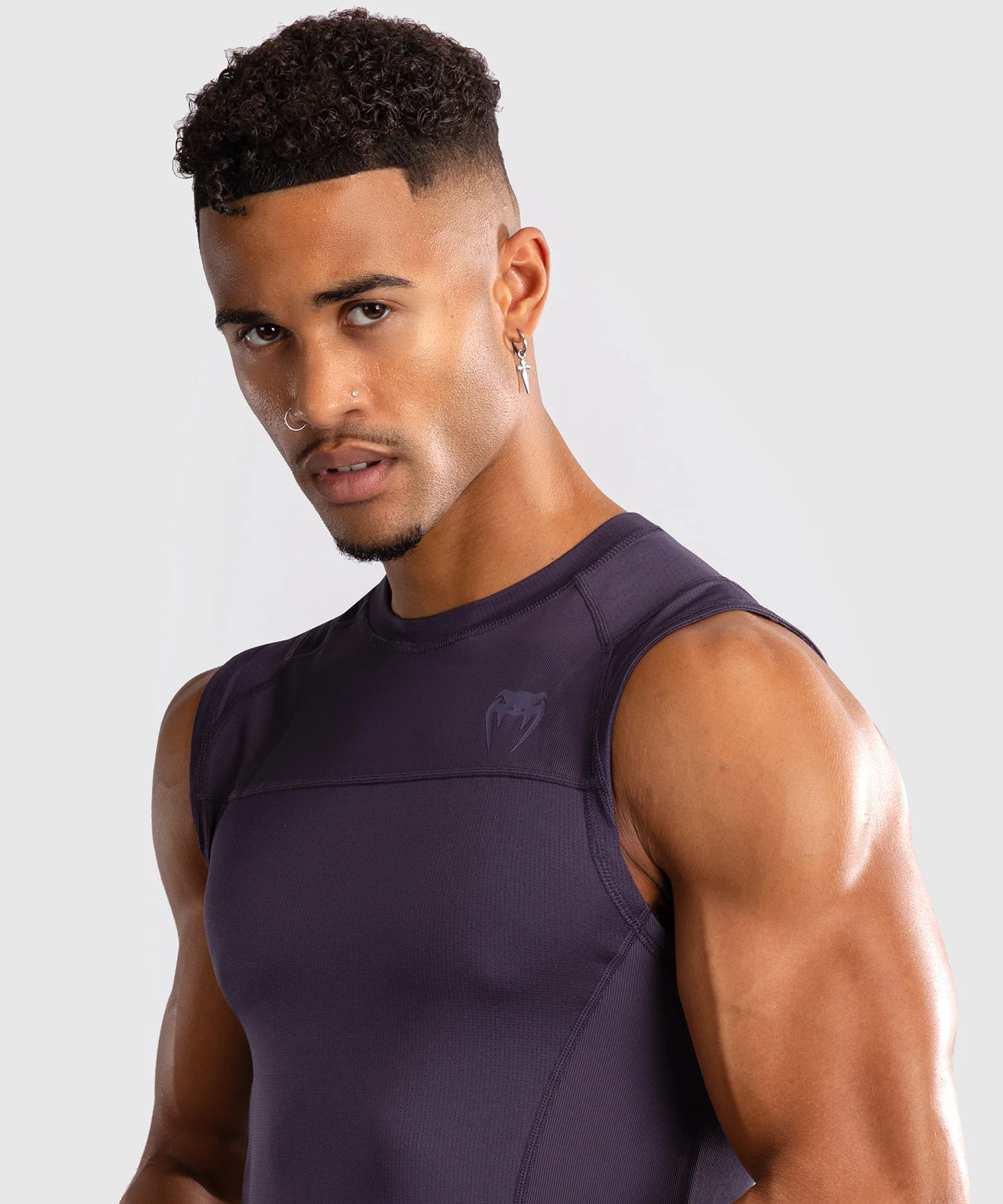 Rashguard sans Manches Venum G-Fit Air pour Hommes - Violet Intense - Image 6