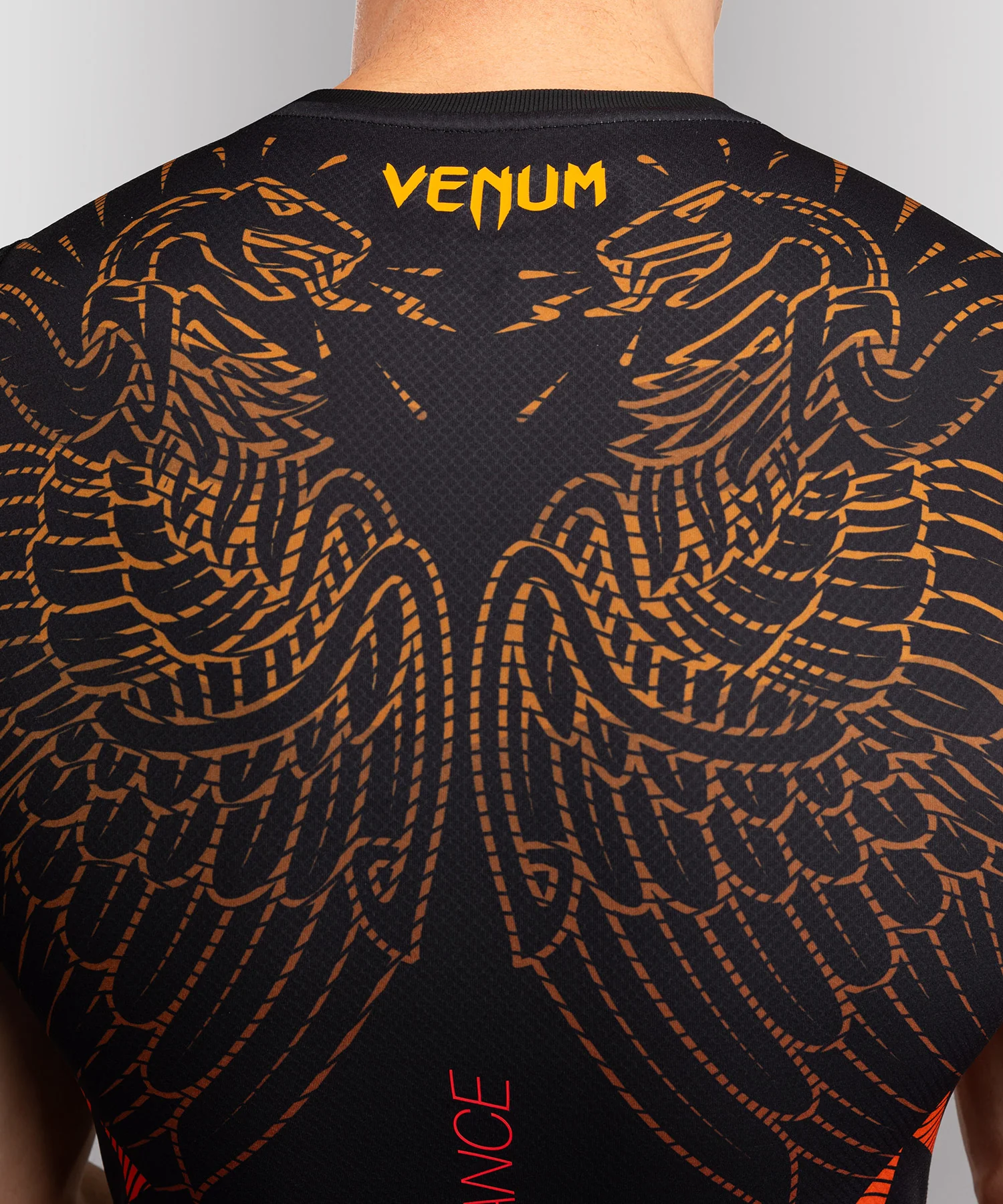 Rashguard Sans Manches Venum Quetzal Fury - Noir/Rouge Fury/Mandarine - Image 5