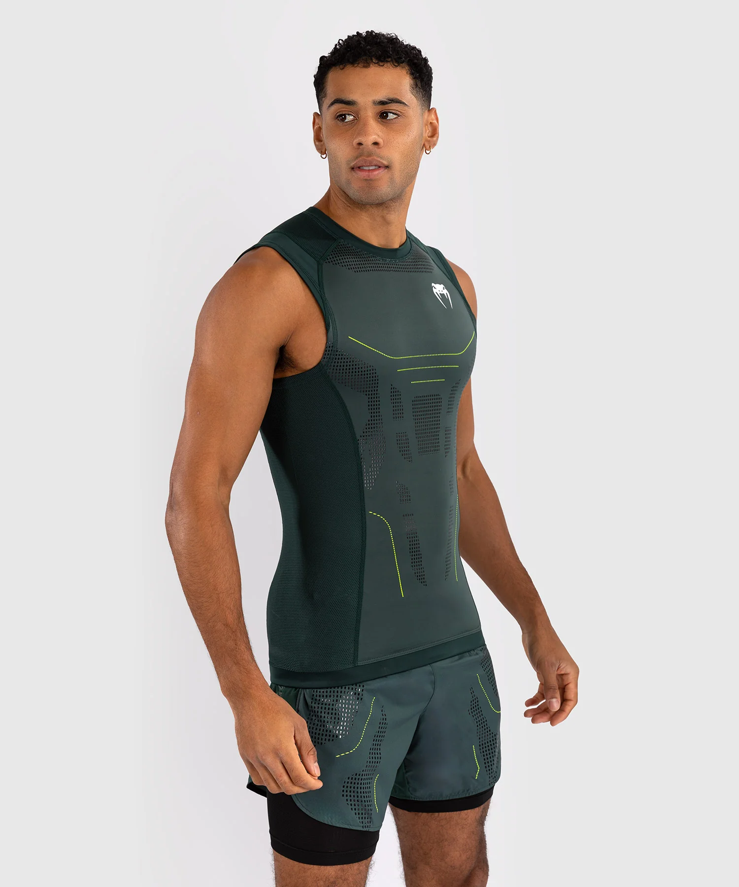 Rashguard Sans Manches Venum Technical 3.0 - Vert Forêt - Image 2