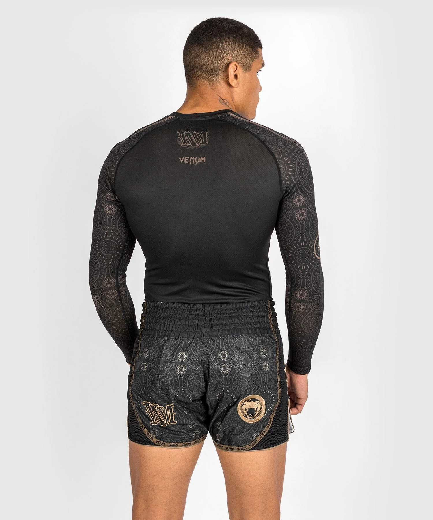 Rashguard Santa Muerte Dark Side Venum -  manches longues - Noir/Marron - Image 5