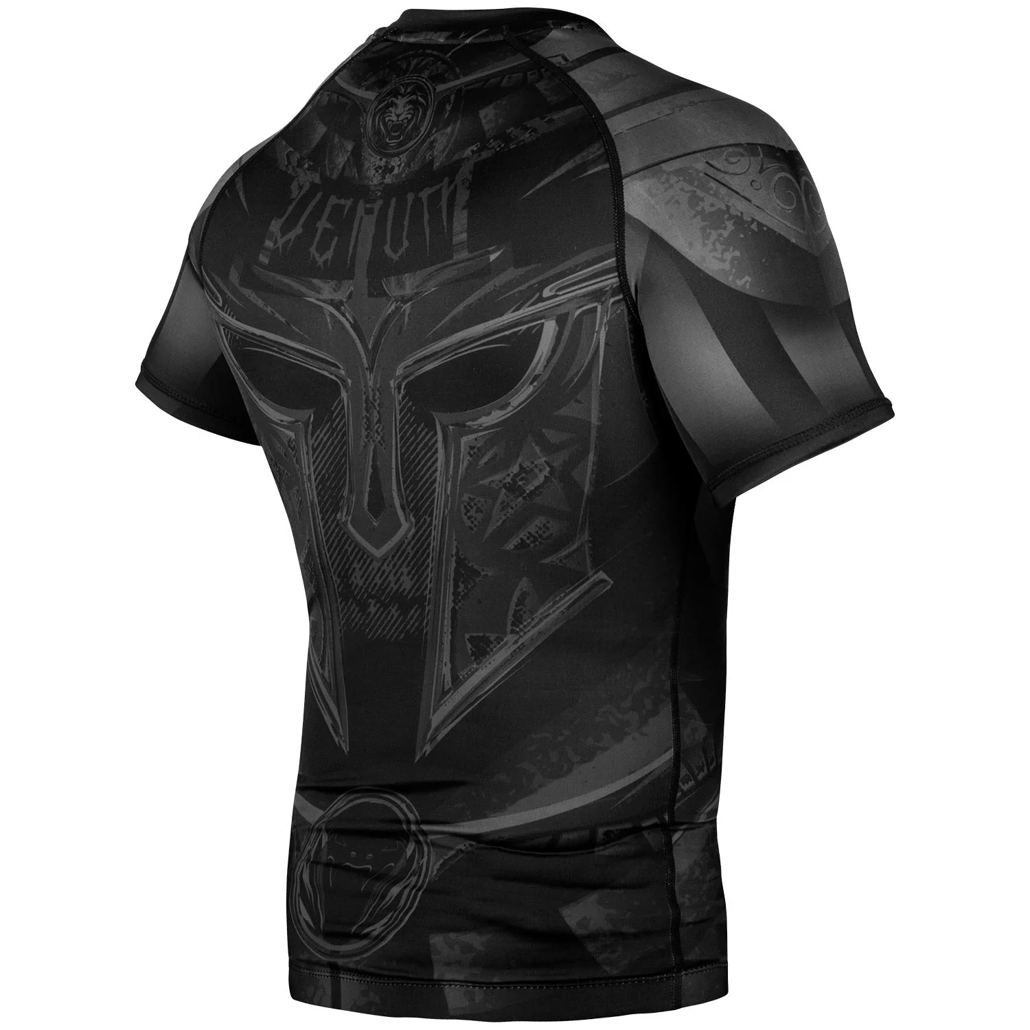 Rashguard Venum Gladiator 3.0 Manches courtes - Noir/Noir - Exclusivité - Image 3