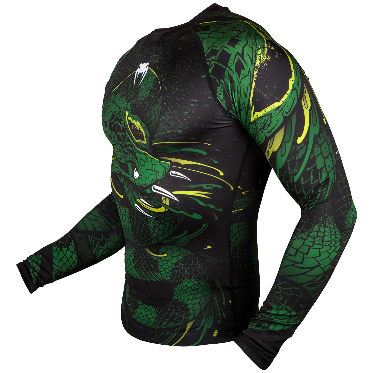 Rashguard Venum Green Viper - Manches Longues - Noir/Vert - Image 2