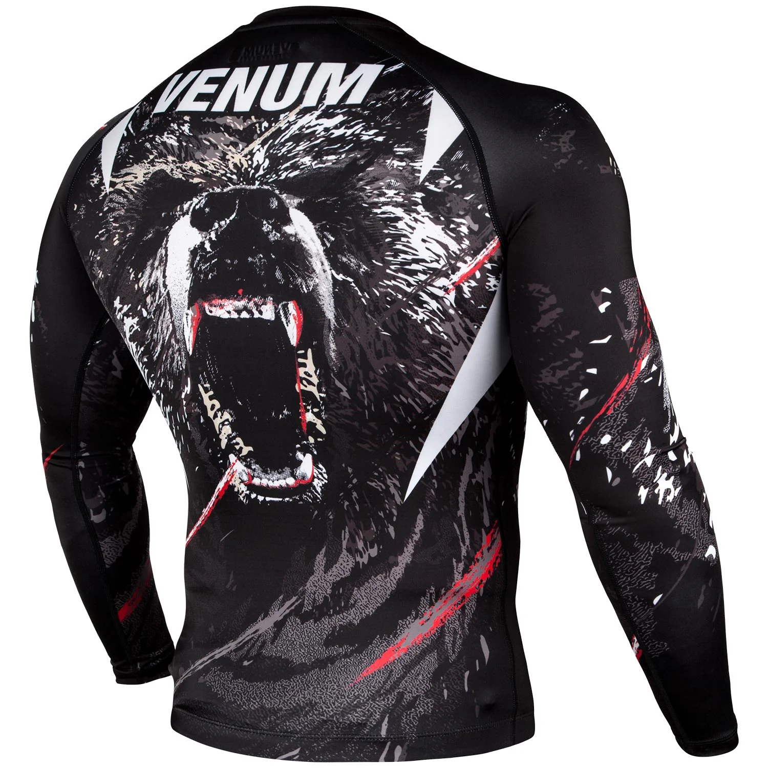 Rashguard Venum Grizzli - Manches longues - Noir/Blanc - Image 4