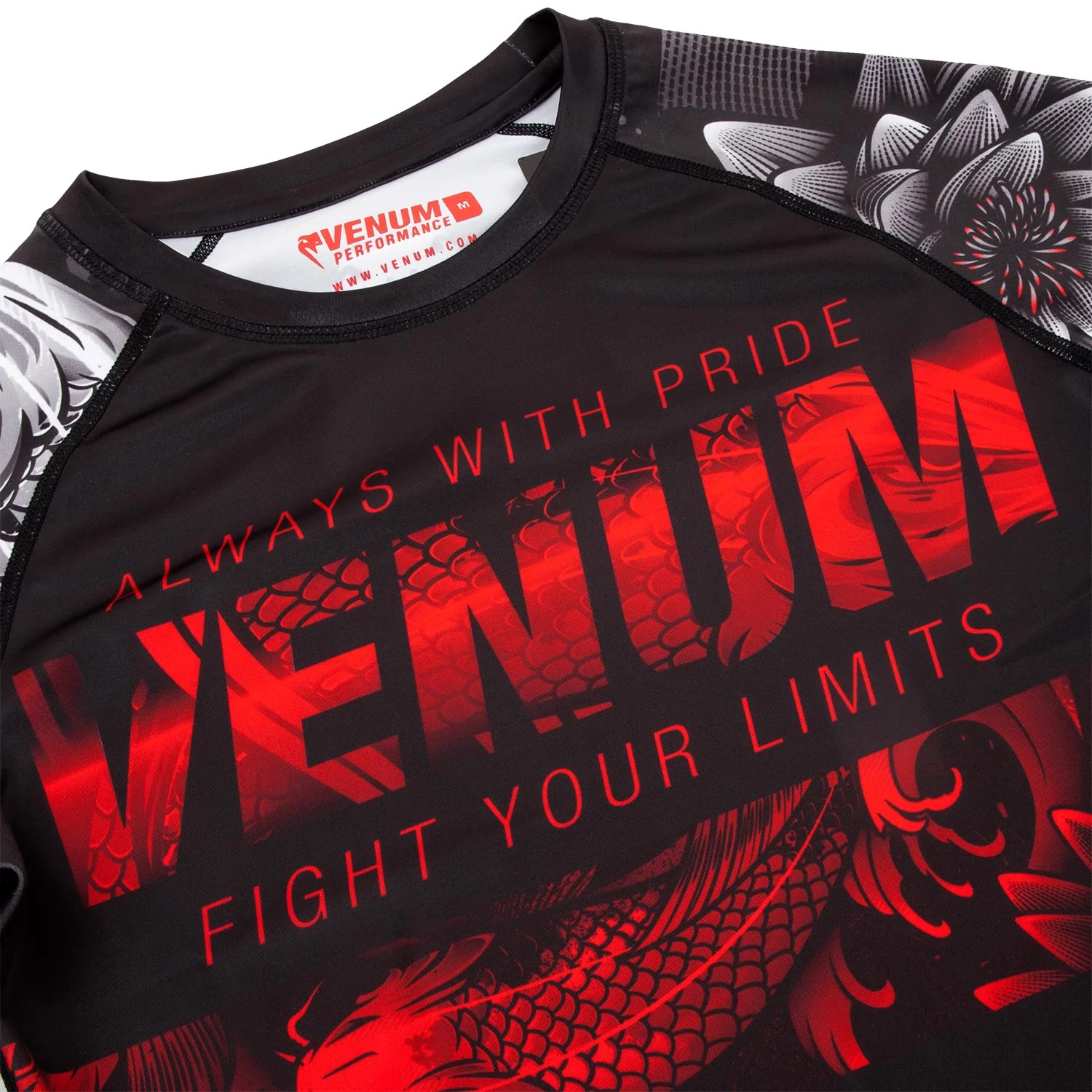 Rashguard Venum Koi 2.0 - Manches courtes - Noir/Blanc - Image 5