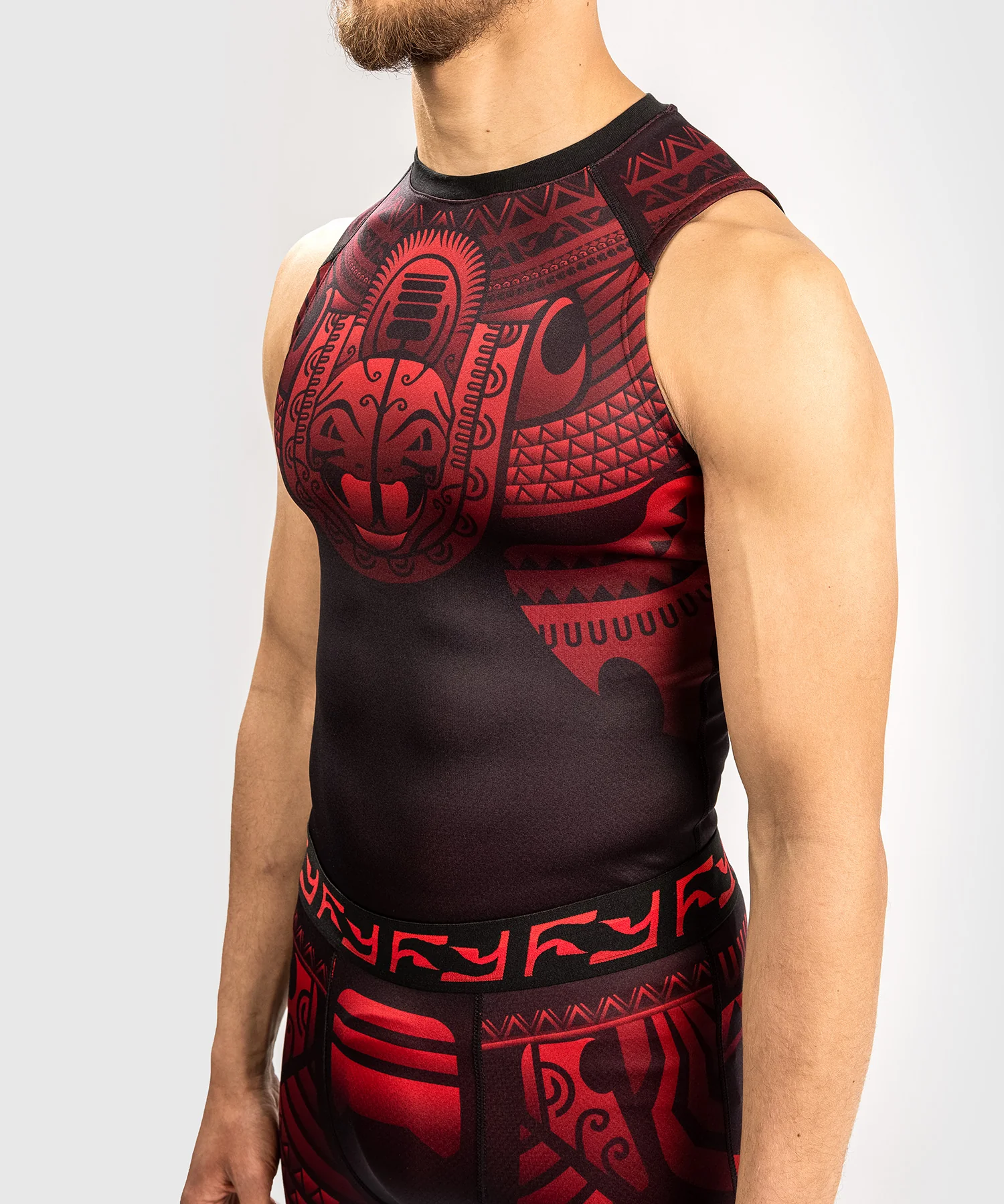 Rashguard Venum Nakahi - Sans Manche - Noir/Rouge - Image 3