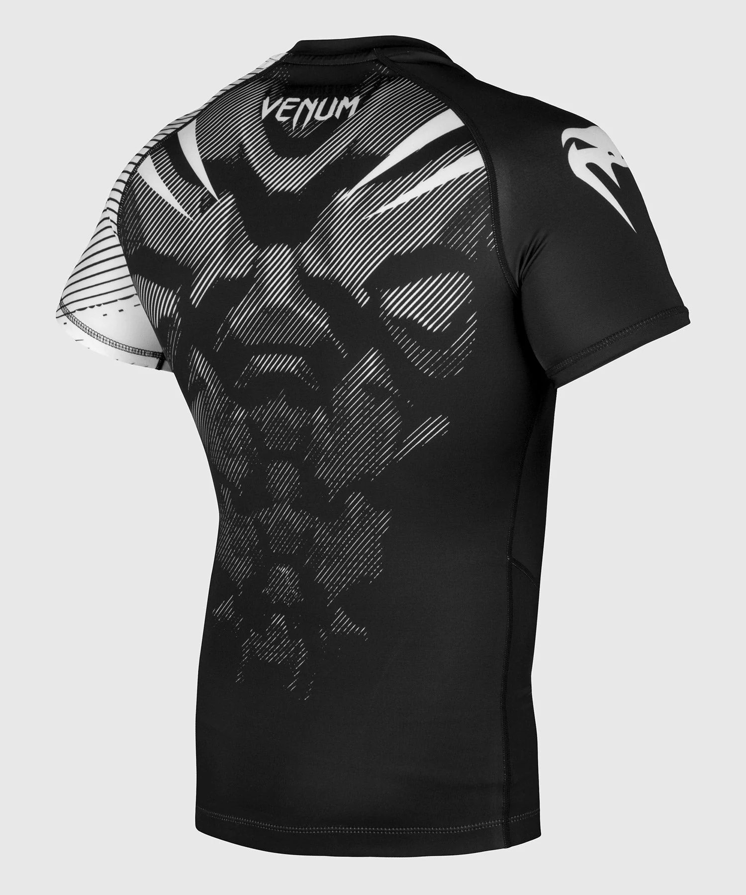 Rashguard Venum NoGi 2.0 - Manches courtes Approuvé IBJJF - Noir/Blanc - Image 4