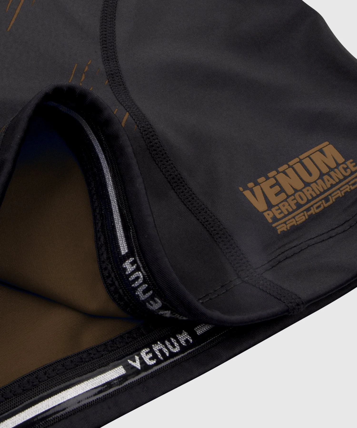 Rashguard Venum NoGi 2.0 - Manches Longues Approuvé IBJJF - Noir/Marron - Image 6