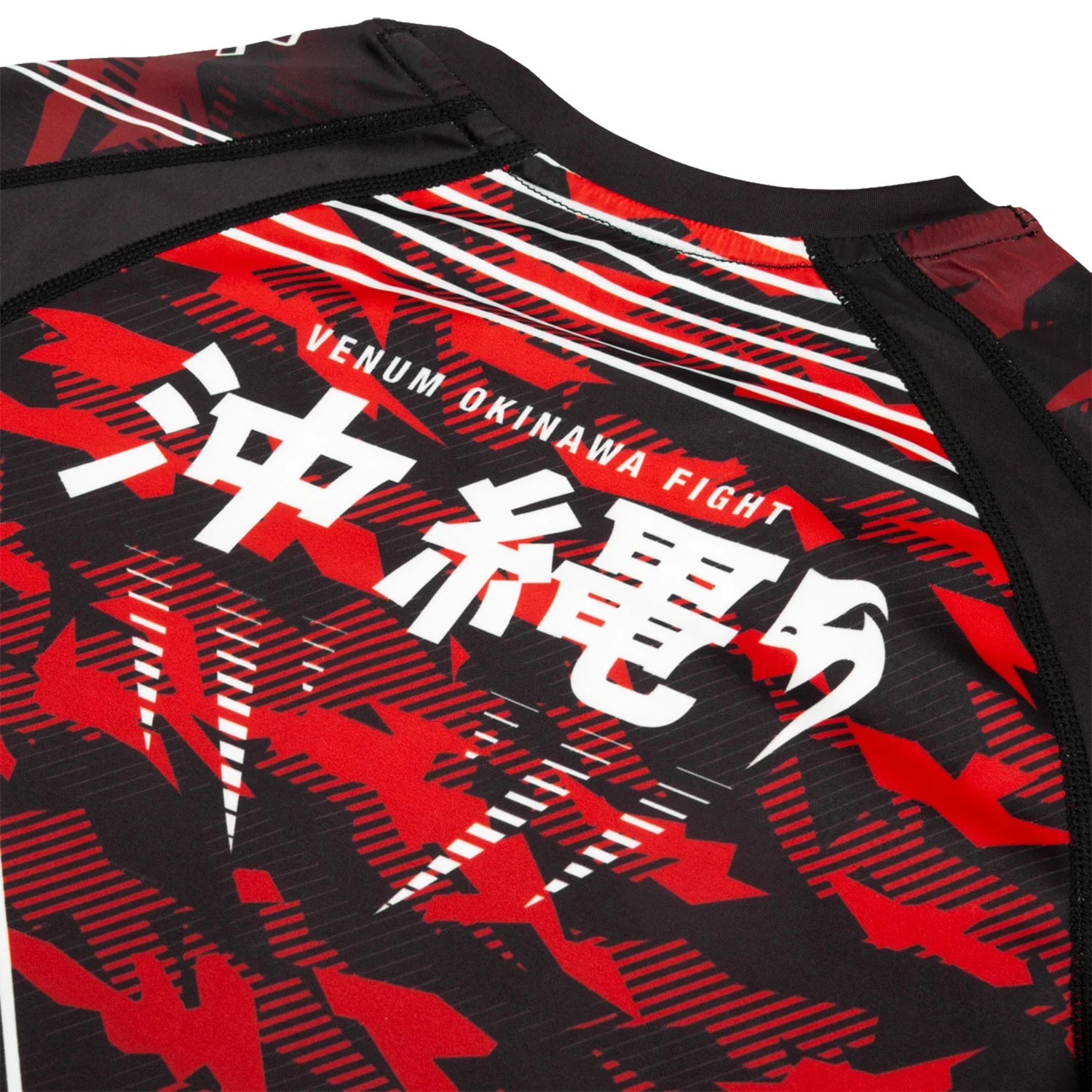 Rashguard Venum Okinawa 2.0 - Manches courtes - Noir/Blanc-Rouge - Image 7