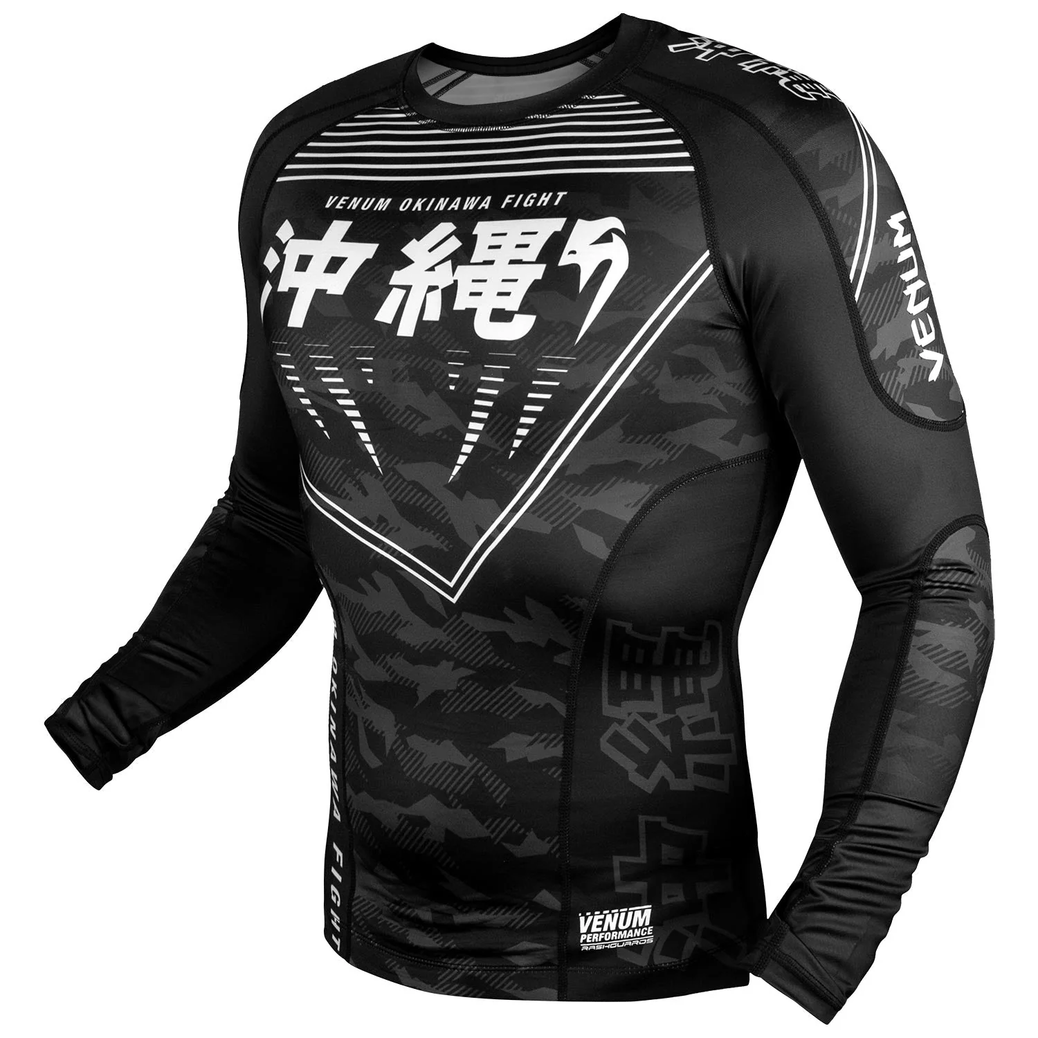 Rashguard Venum Okinawa 2.0 - Manches longues - Noir/Blanc - Image 2