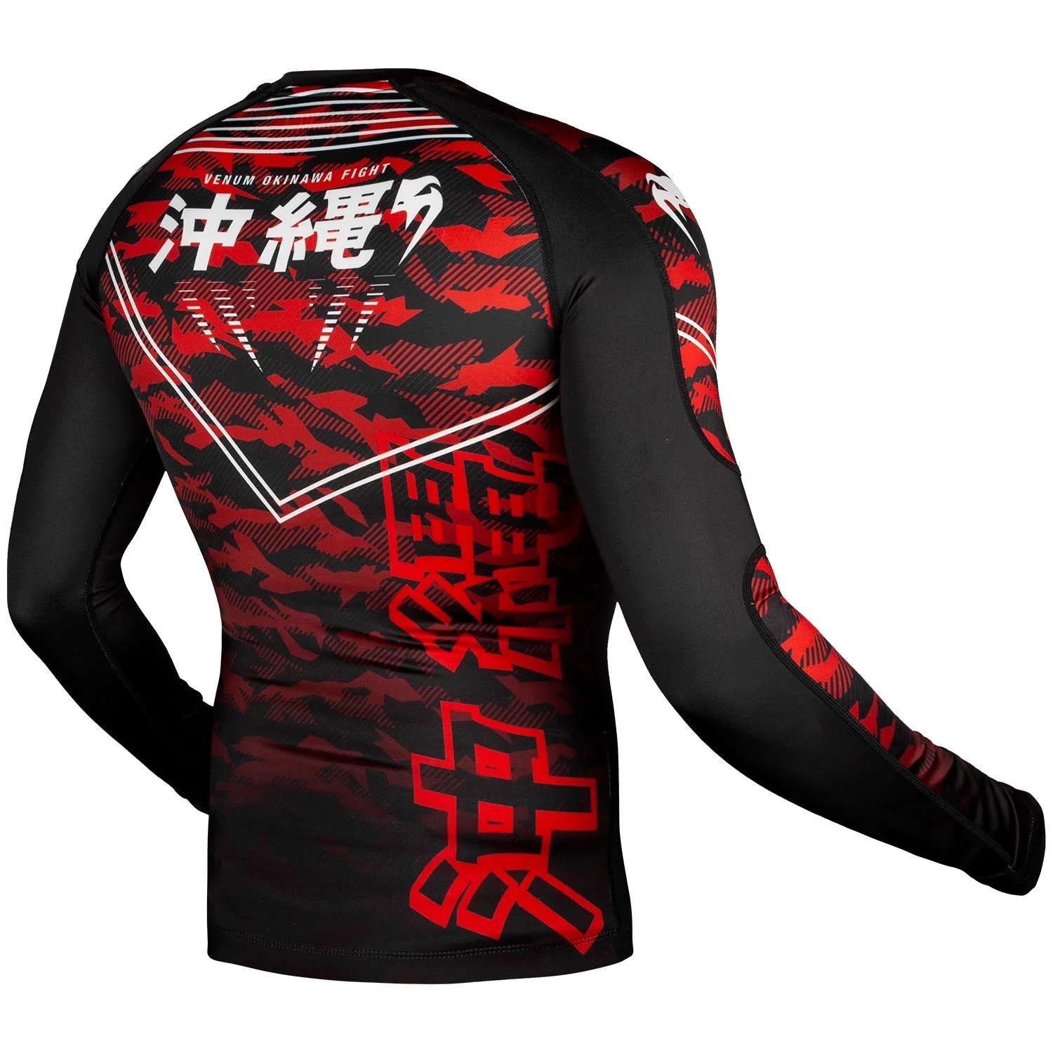 Rashguard Venum Okinawa 2.0 - Manches longues - Noir/Blanc-Rouge - Image 3