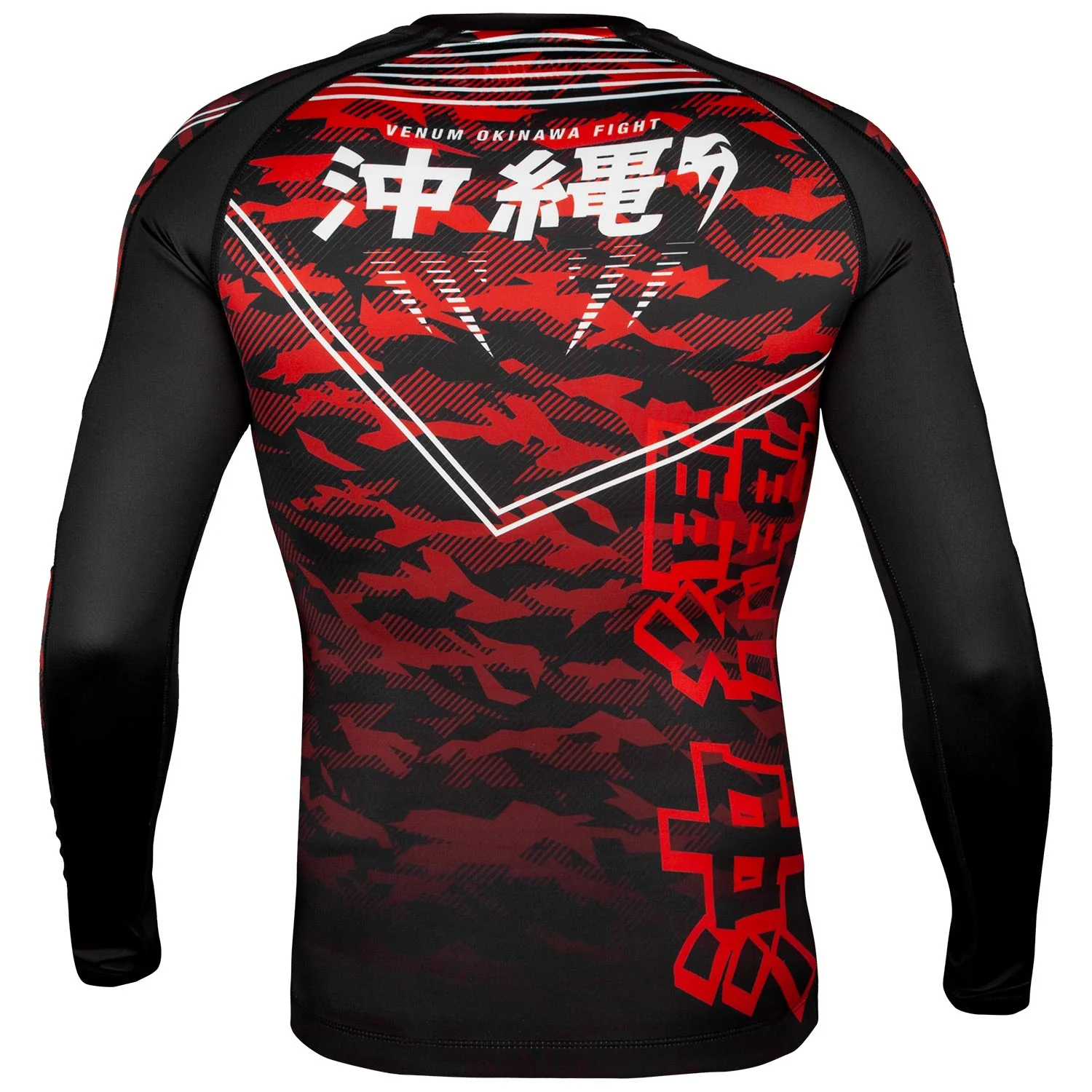 Rashguard Venum Okinawa 2.0 - Manches longues - Noir/Blanc-Rouge - Image 4