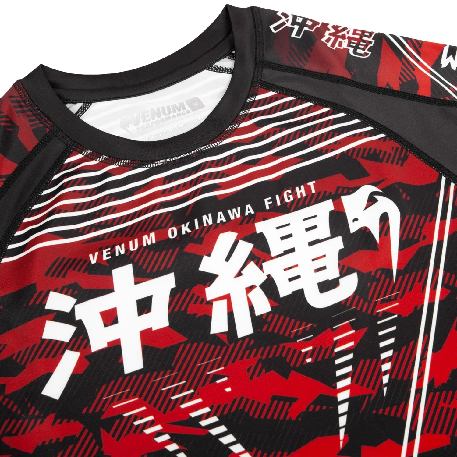 Rashguard Venum Okinawa 2.0 - Manches longues - Noir/Blanc-Rouge - Image 5