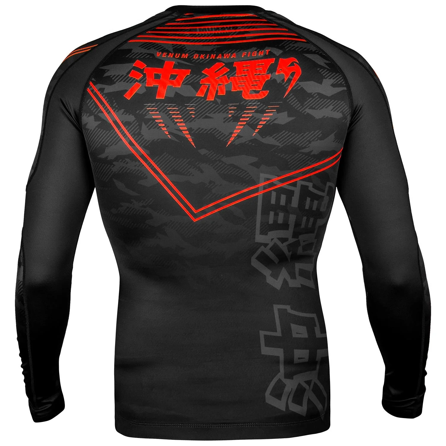 Rashguard Venum Okinawa 2.0 - Manches Longues - Noir/Rouge - Image 4
