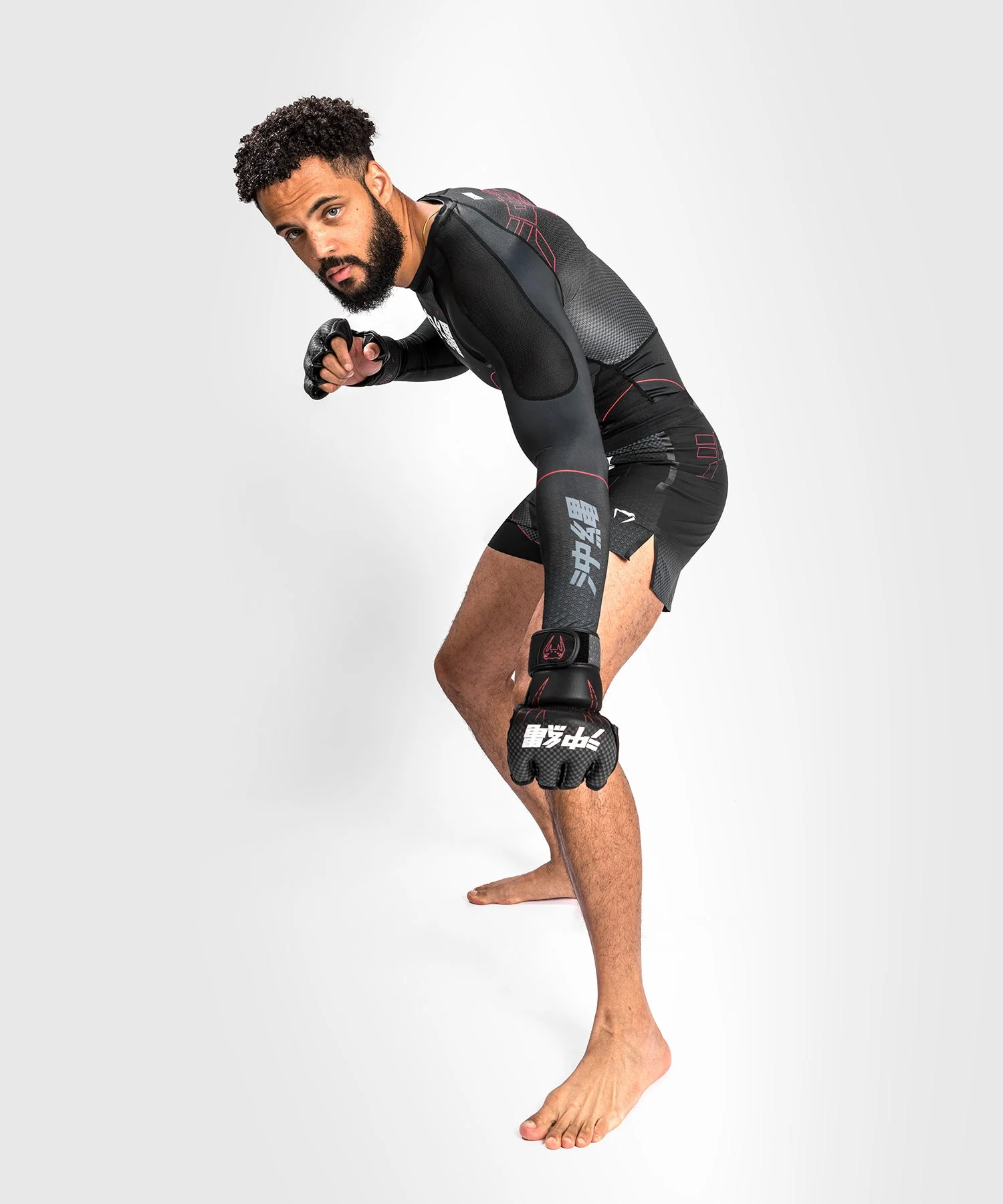 Rashguard Venum Okinawa 3.0- Manches longues - Noir/Rouge - Image 4