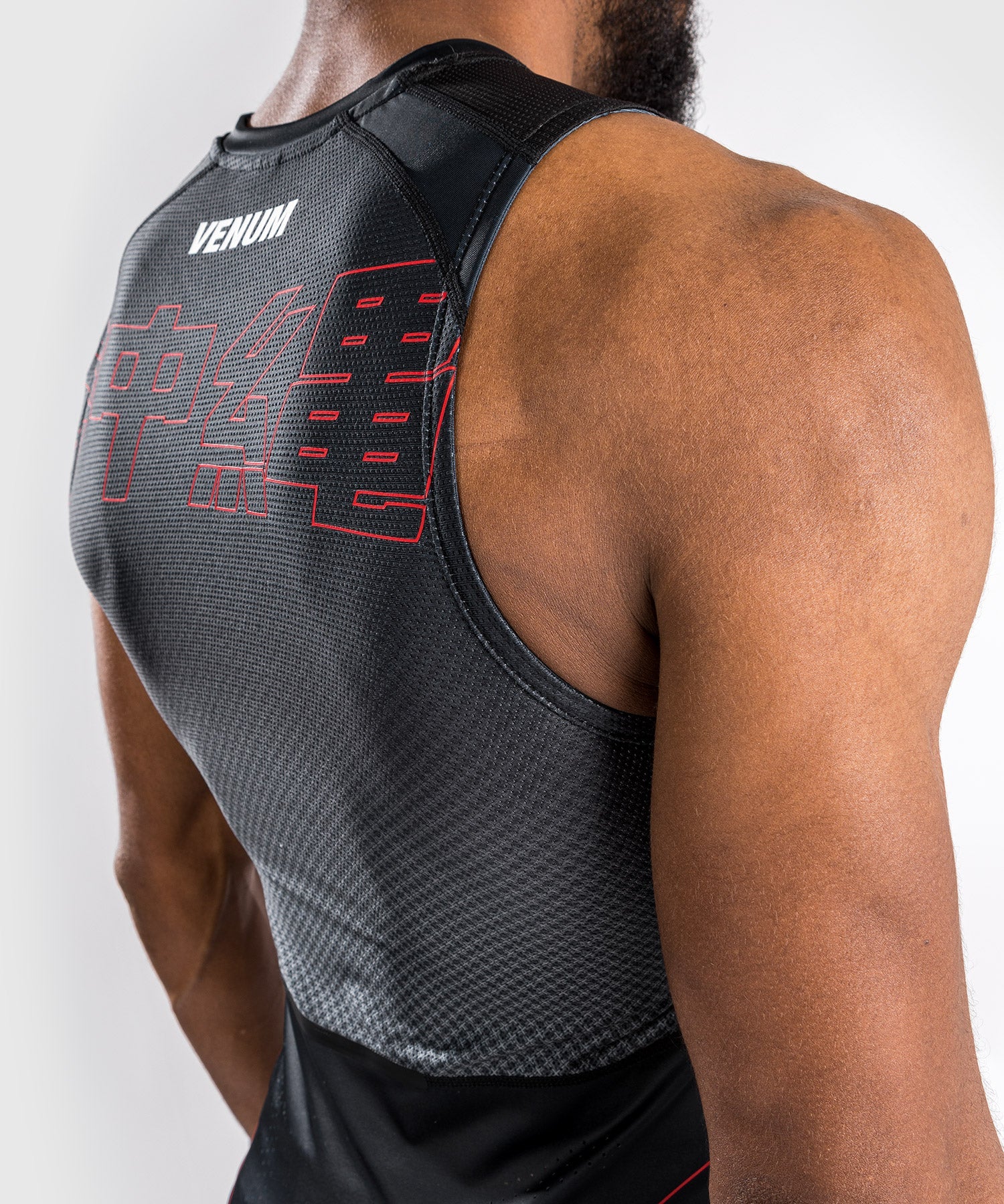 Rashguard Venum Okinawa 3.0 - Sans Manches - Noir/Rouge - Image 6