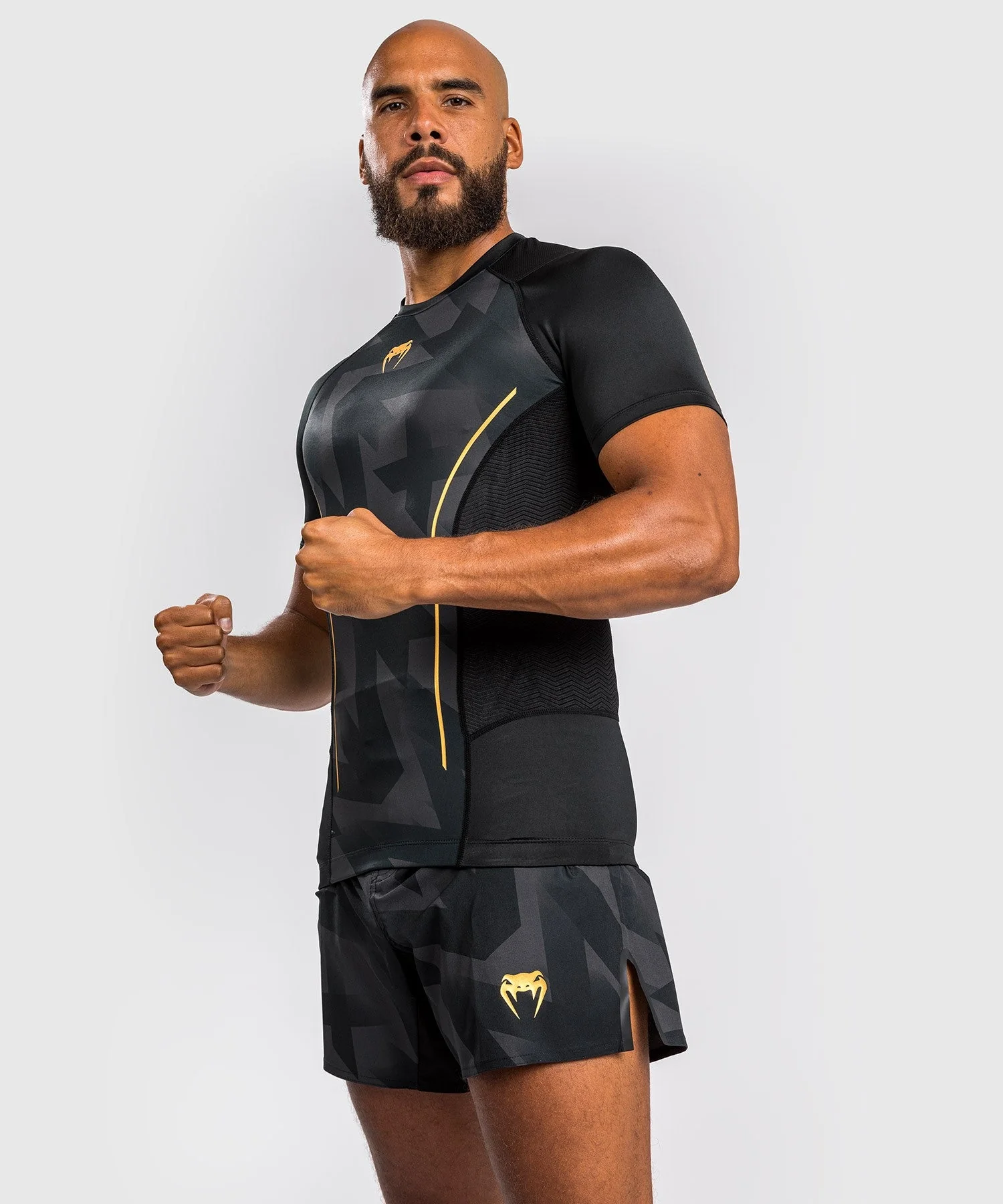 Rashguard Venum Razor - Manches Courtes - Noir/Or - Image 6