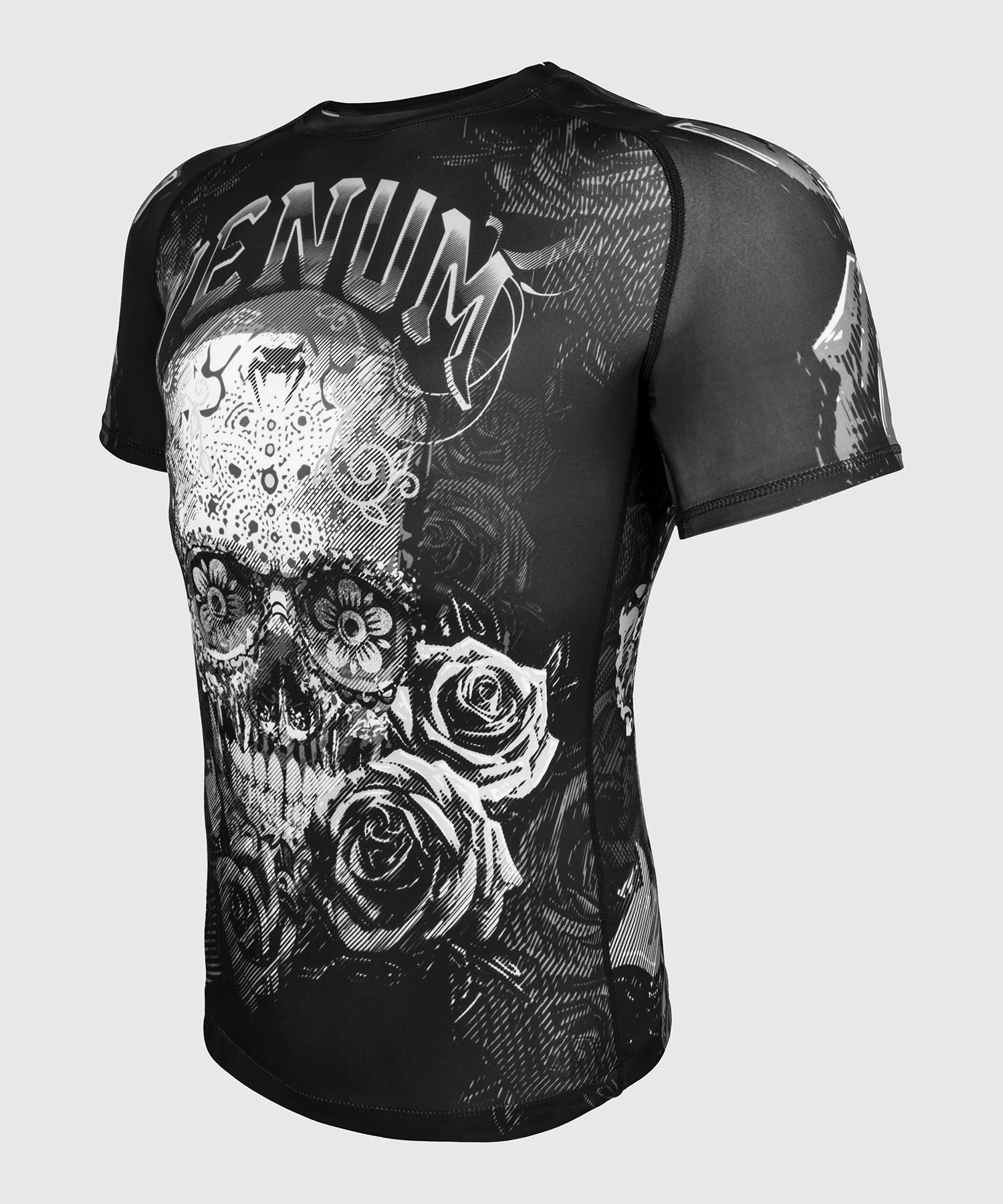 Rashguard Venum Santa Muerte 3.0 - Manches courtes - Noir/Blanc - Image 3
