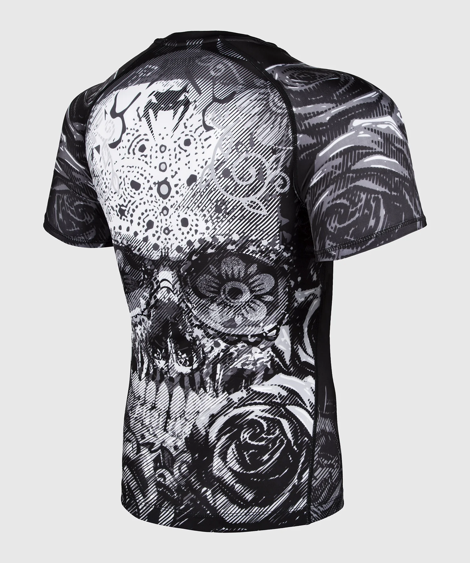 Rashguard Venum Santa Muerte 3.0 - Manches courtes - Noir/Blanc - Image 4