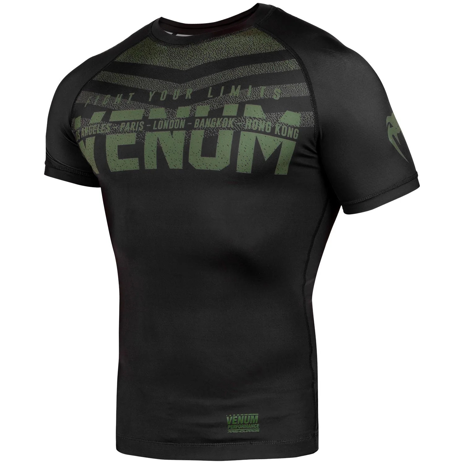 Rashguard Venum Signature - Manches courtes - Noir/Kaki - Exclusivité - Image 2