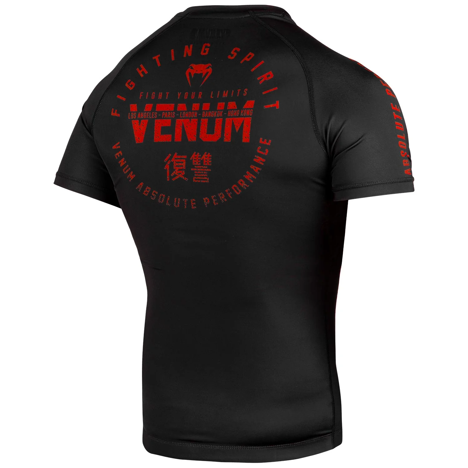 Rashguard Venum Signature - Manches courtes - Noir/Rouge - Image 3