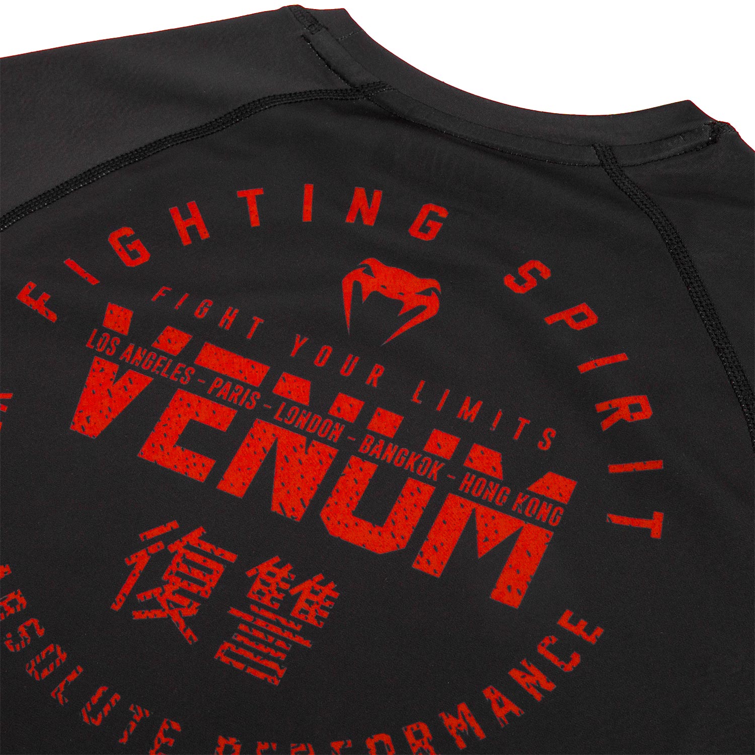 Rashguard Venum Signature - Manches courtes - Noir/Rouge - Image 7