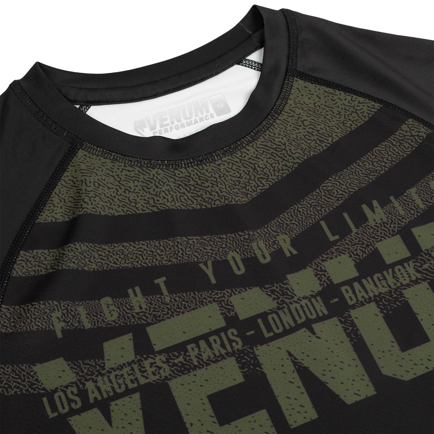 Rashguard Venum Signature - Manches longues - Noir/Kaki - Exclusivité - Image 5