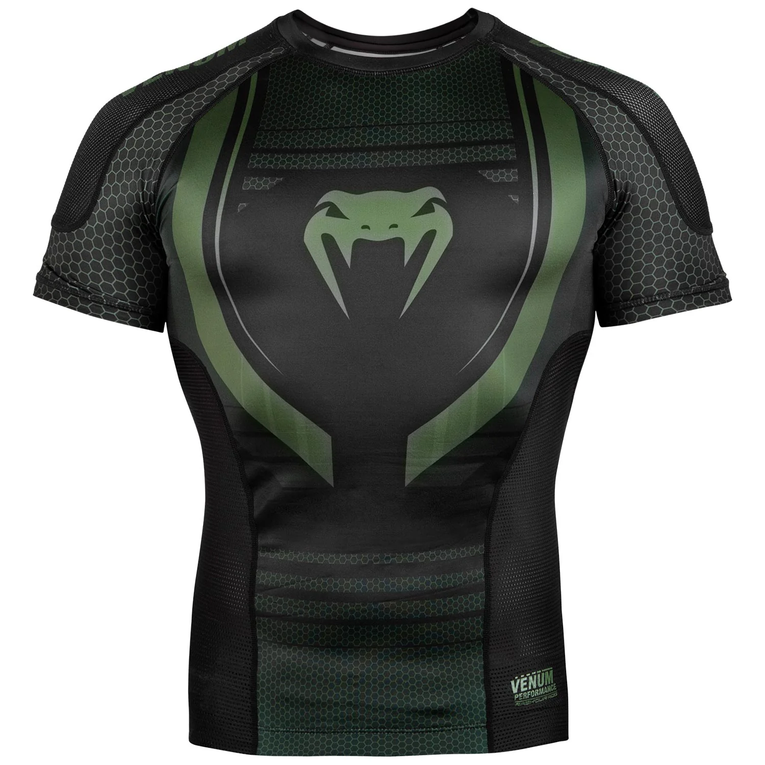 Rashguard Venum Technical 2.0 - Manches courtes - Noir/Kaki - Exclusivité