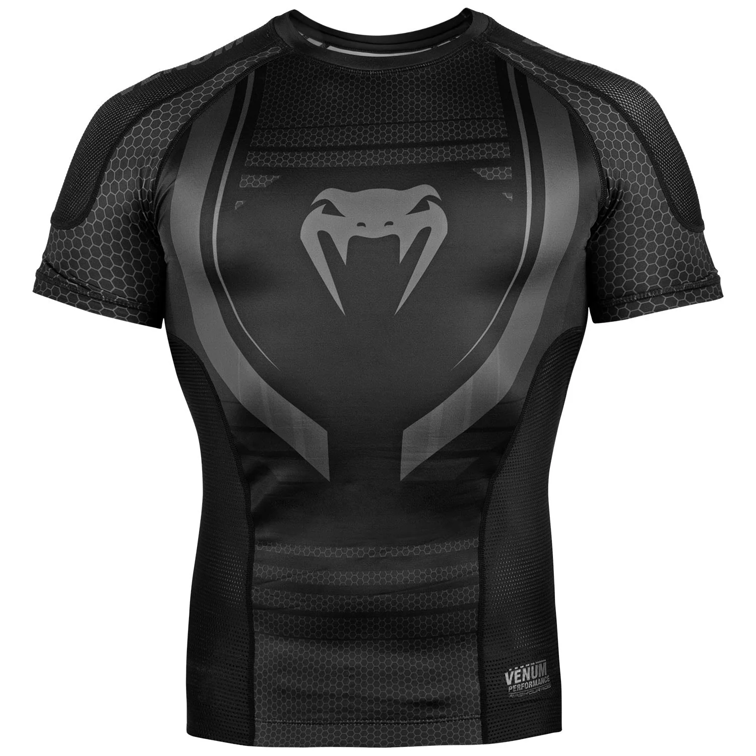 Rashguard Venum Technical 2.0 - Manches courtes - Noir/Noir