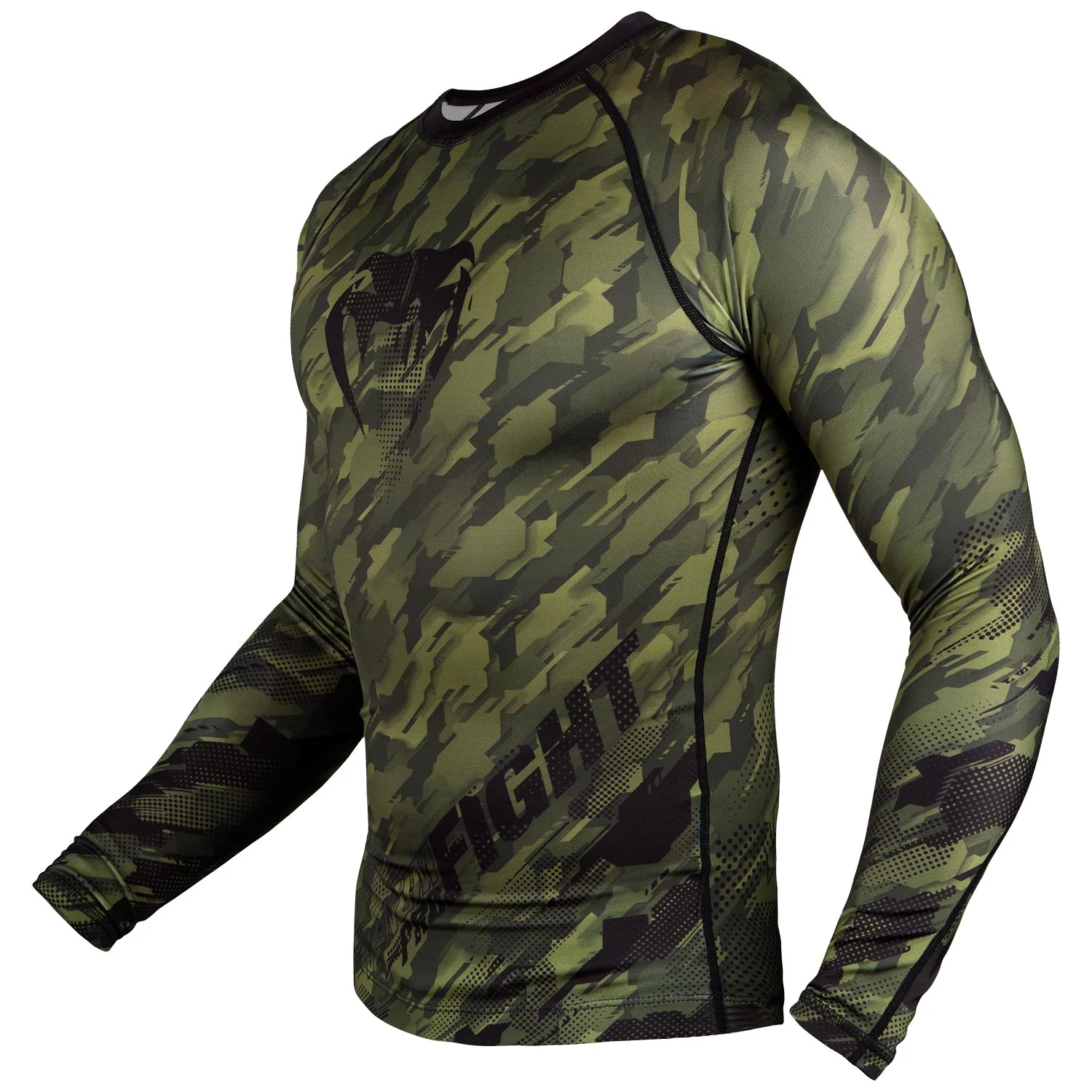 Rashguard Venum Tecmo - Manches longues - Kaki - Exclusivité - Image 3