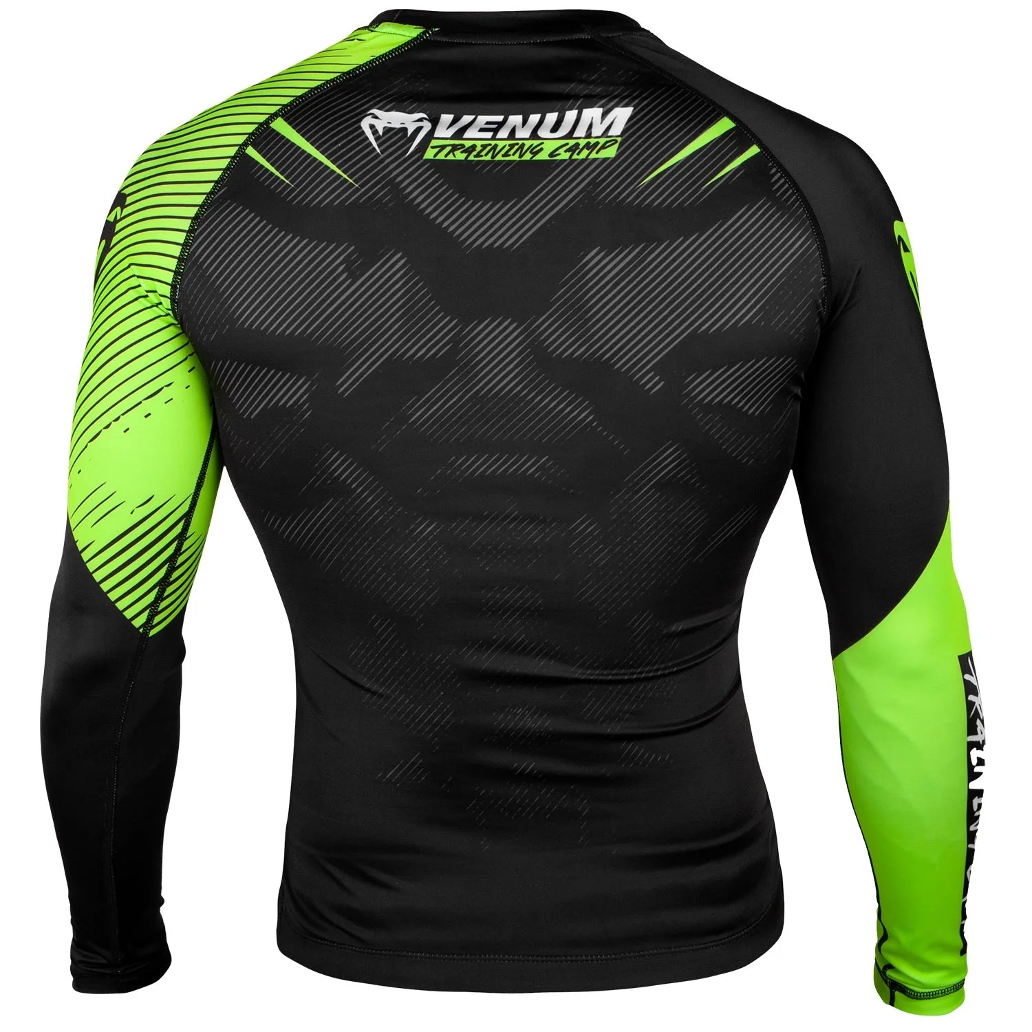 Rashguard Venum Training Camp 2.0 - Manches longues - Noir/Jaune Fluo - Image 3