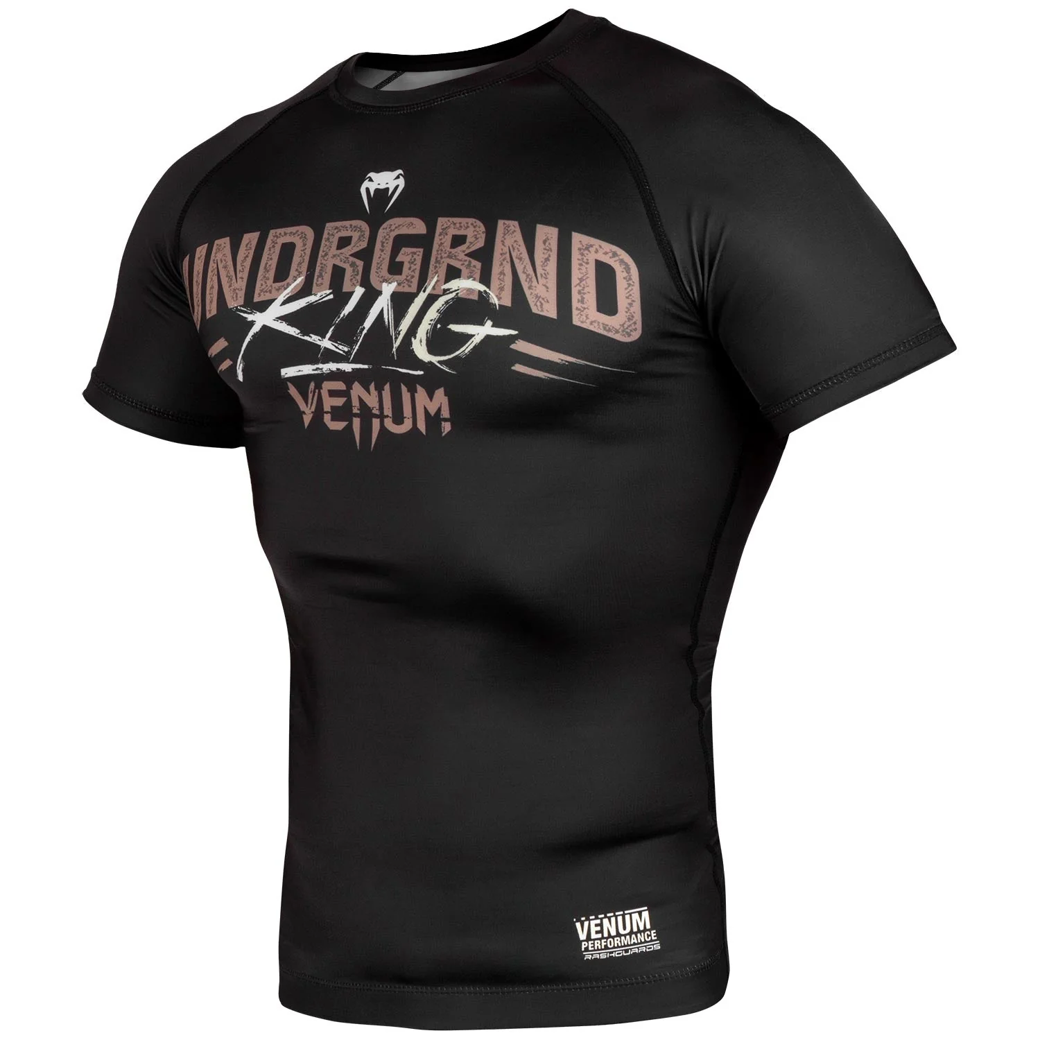 Rashguard Venum Underground King - Manches courtes - Noir/Sable - Image 2
