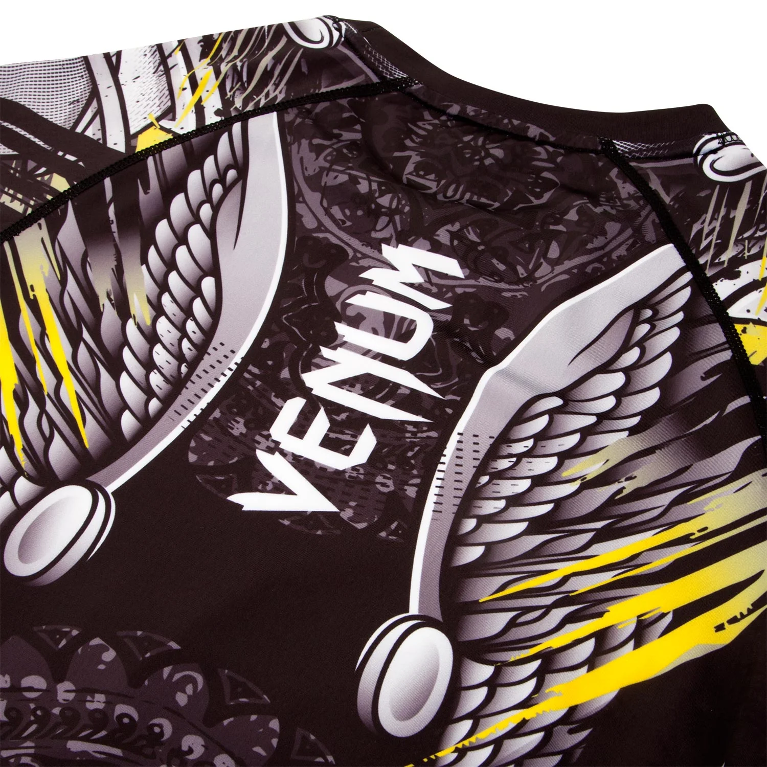 Rashguard Venum Viking 2.0 - Manches Courtes - Noir/Jaune - Image 8