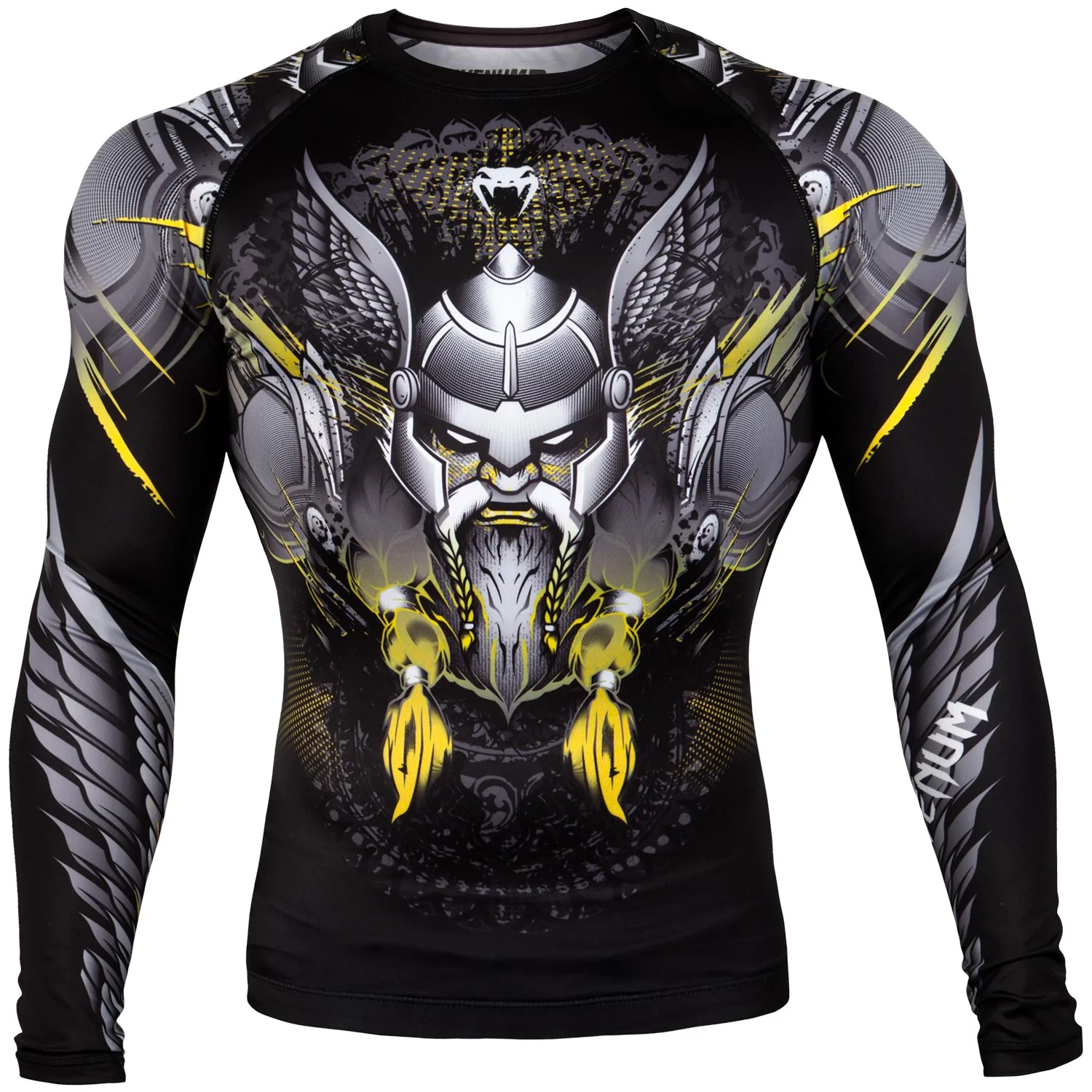 Rashguard Venum Viking 2.0 - Manches Longues - Noir/Jaune
