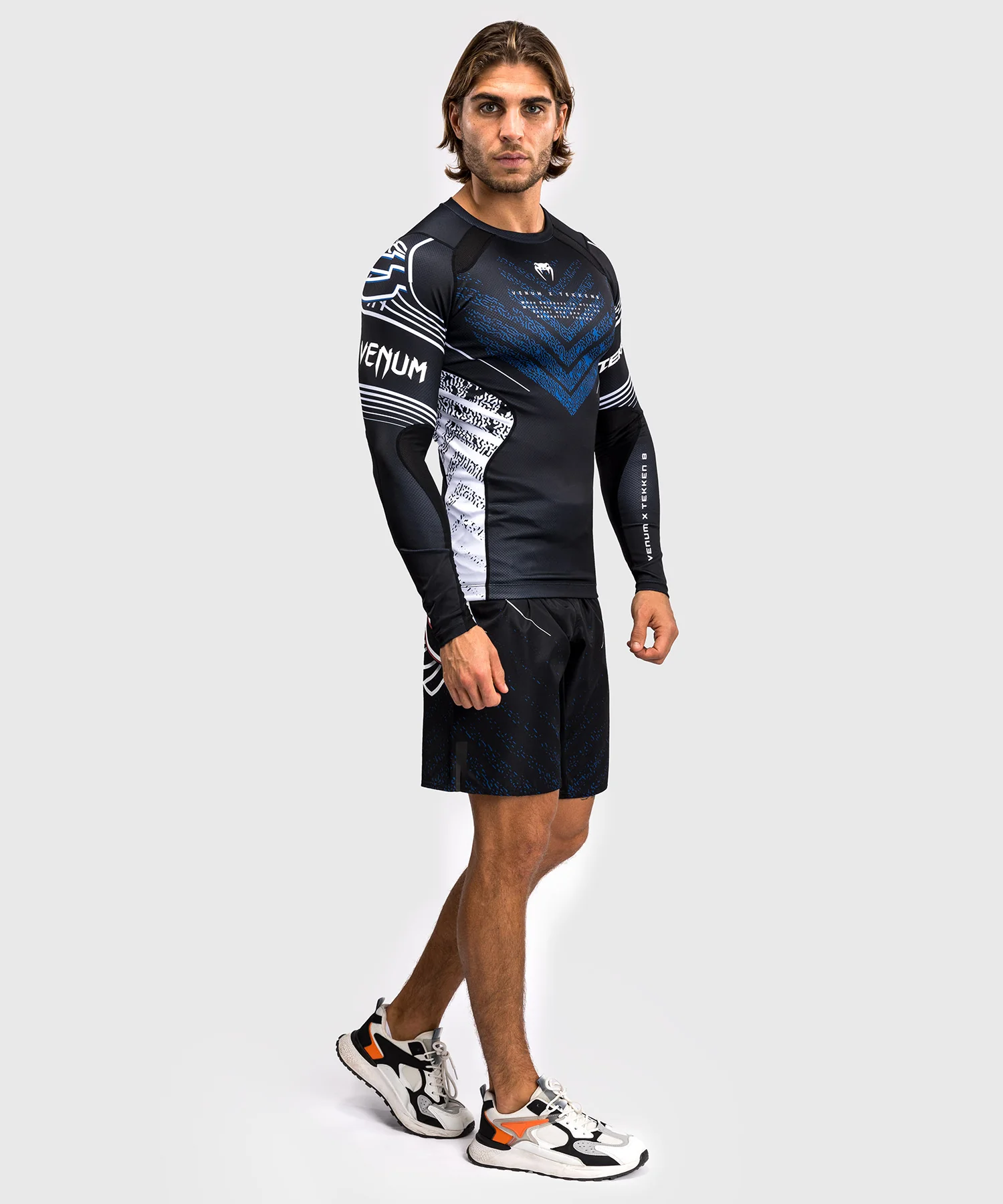 Rashguard Venum x TEKKEN 8 - Jin Kazama - Bleu/Noir/Blanc - Image 2