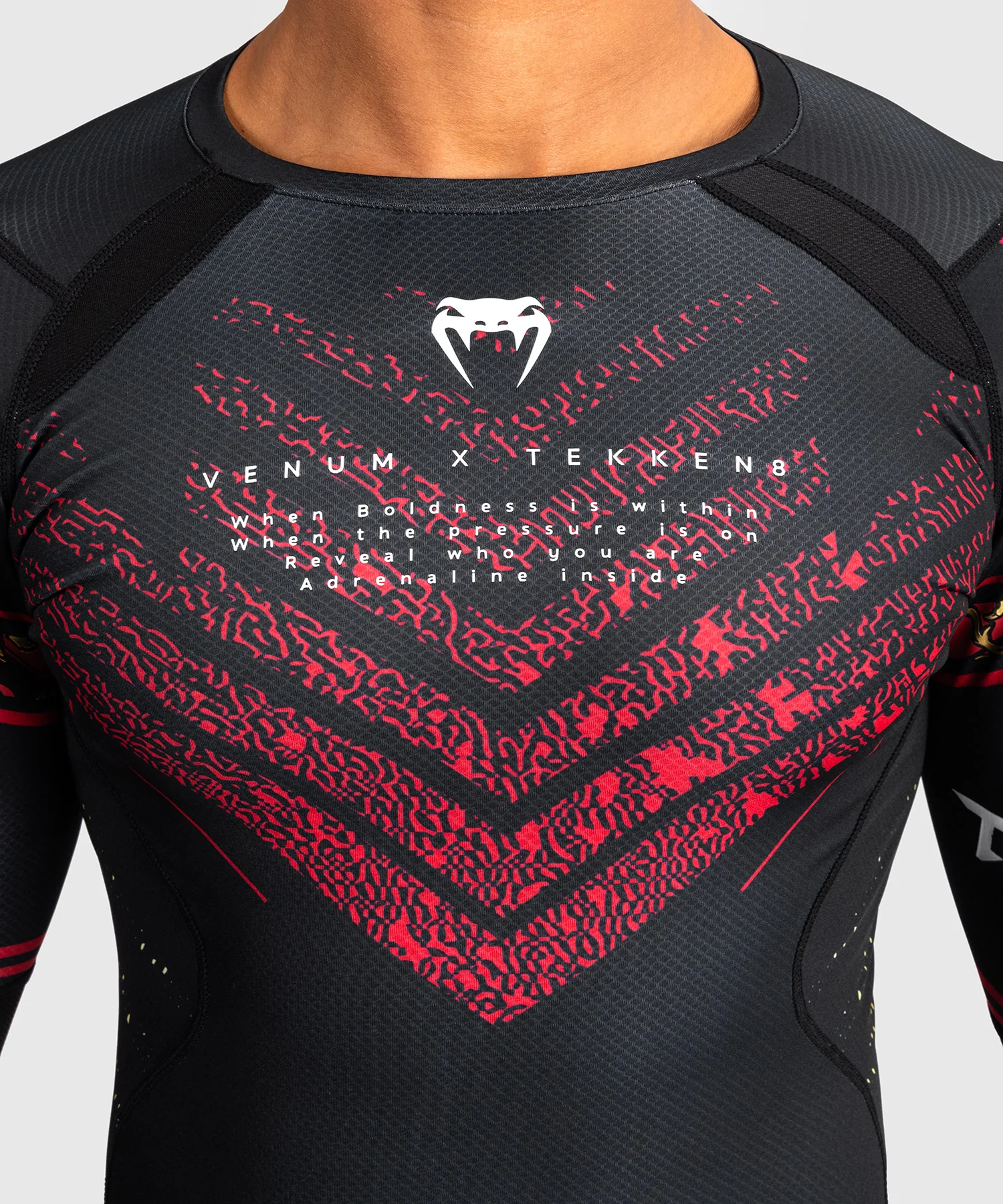 Rashguard Venum x TEKKEN 8 - Marshall Law - Noir/Rouge/Or - Image 7