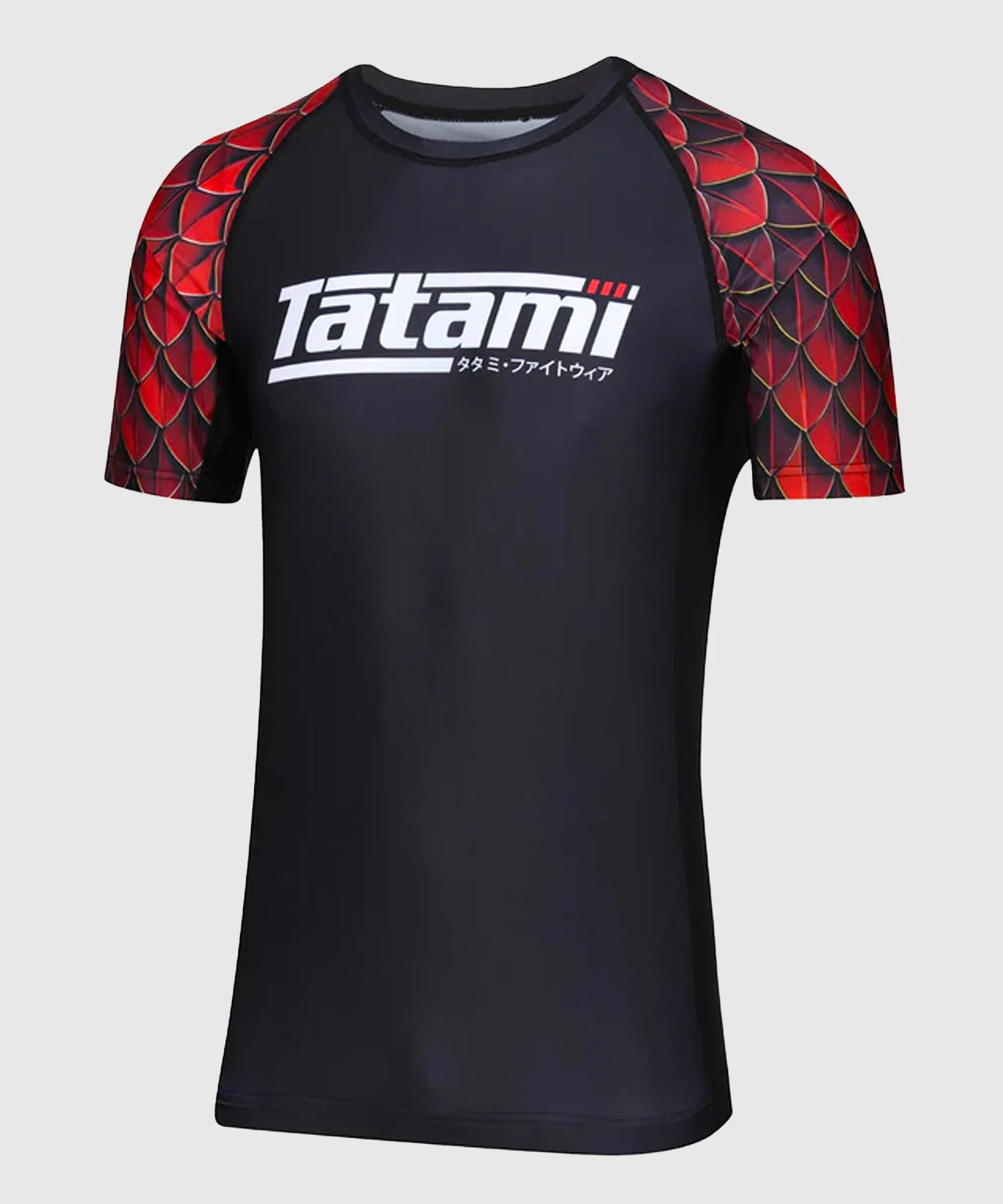 Rashguards À Manches Courtes Tatami Fightwear Recharge Dragon - Noir/Rouge - Image 3
