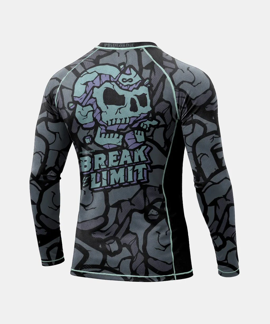 Rashguards Manches Longues Pride Or Die Break The Limit - Noir