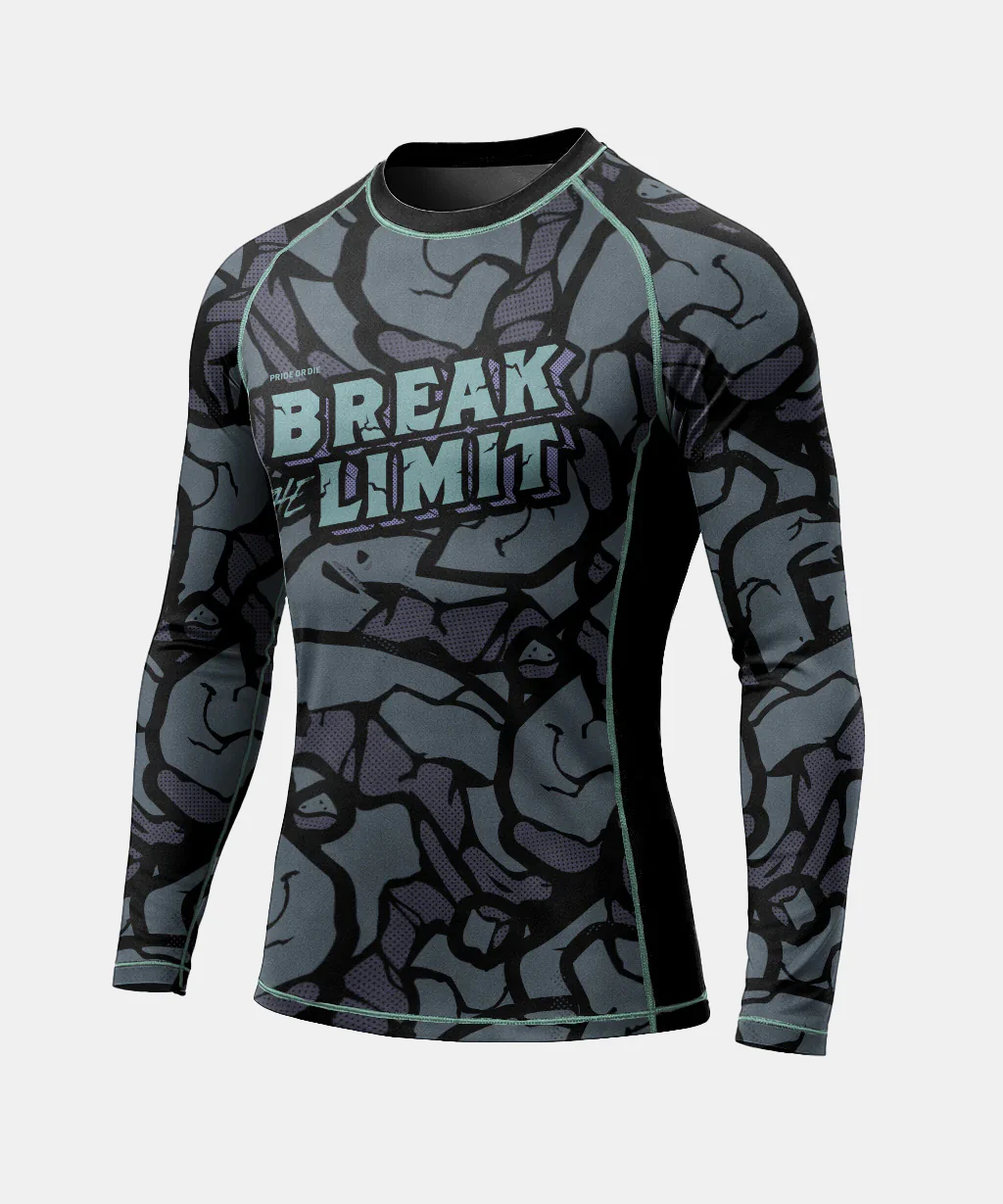 Rashguards Manches Longues Pride Or Die Break The Limit - Noir - Image 2