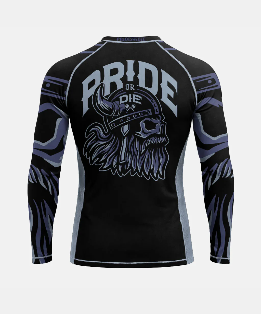 Rashguards Manches Longues Pride Or Die Brotherhood V.2 - Noir - Image 3