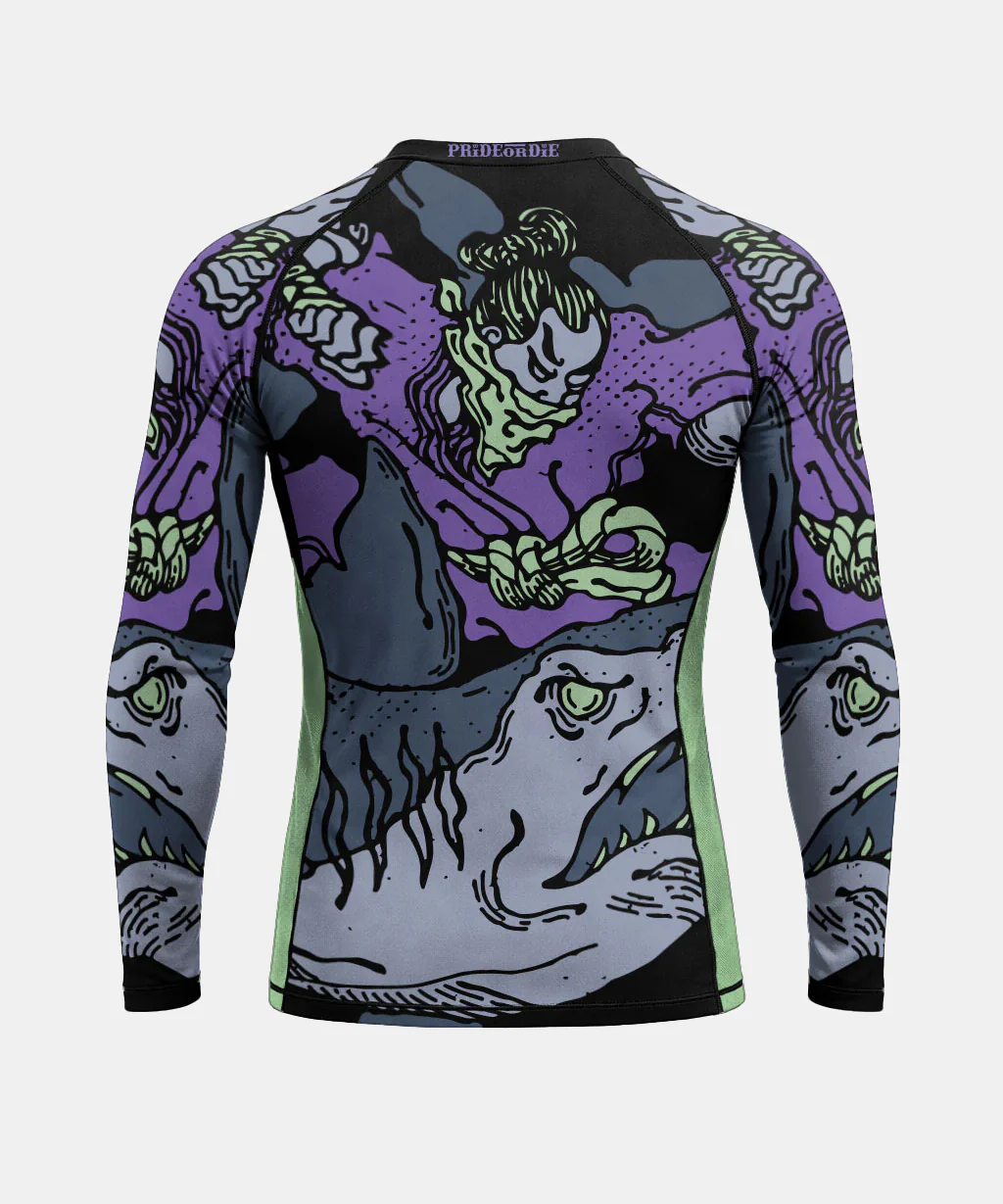 Rashguards Manches Longues Pride Or Die Dangerous Water V.2 - Noir - Image 4