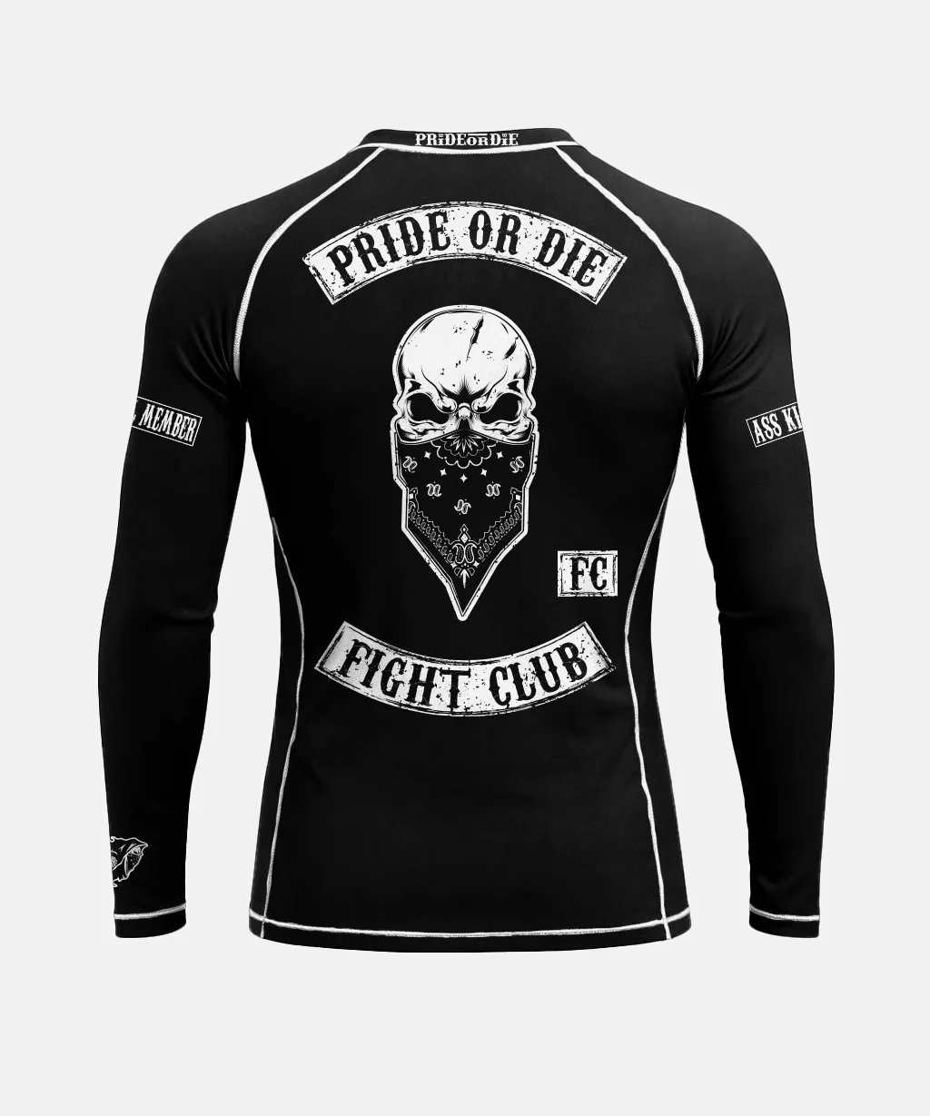 Rashguards Manches Longues Pride Or Die Fight Club - Noir - Image 3
