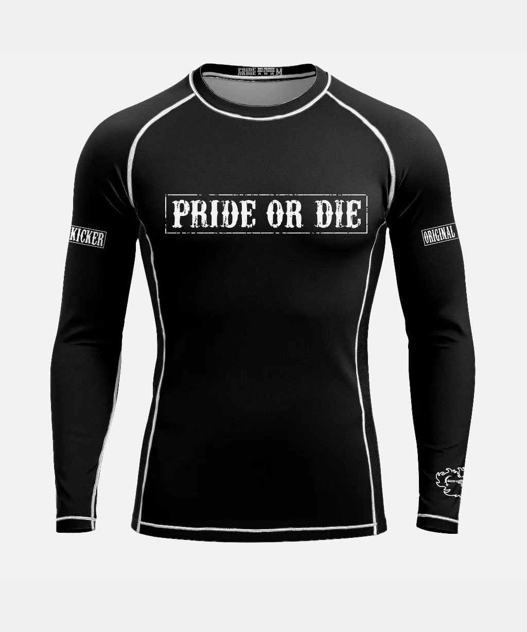 Rashguards Manches Longues Pride Or Die Fight Club - Noir - Image 4