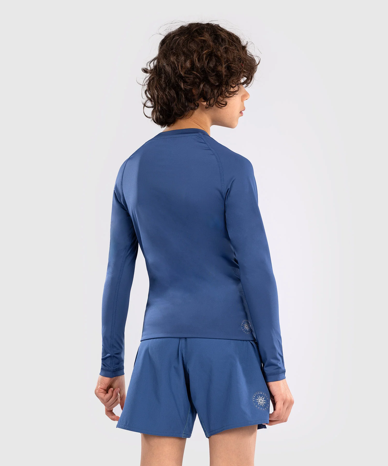 Rashguards Manches Longues pour Enfants Venum Contender - Bleu Royal - Image 3