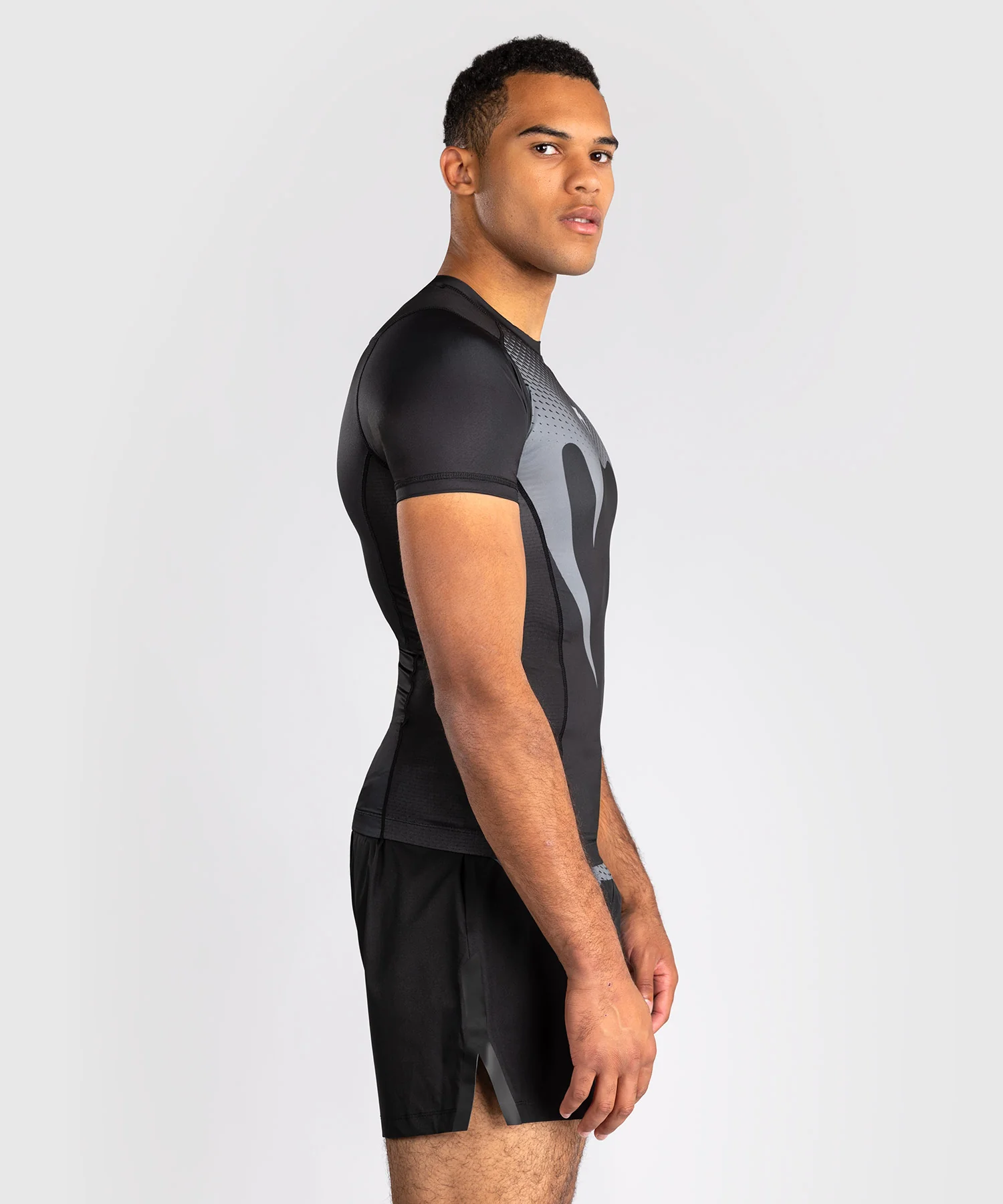 Rashguard Venum No Gi - Noir/Gris Argenté - Image 2
