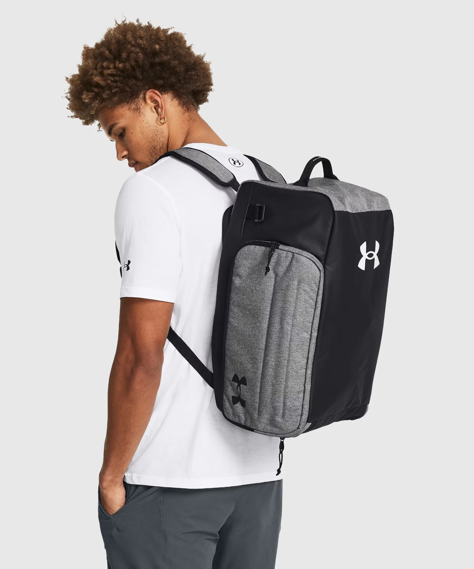 Sac À Dos Sport Under Armour Ua Contain Duo (S) - Noir/Gris - Image 7