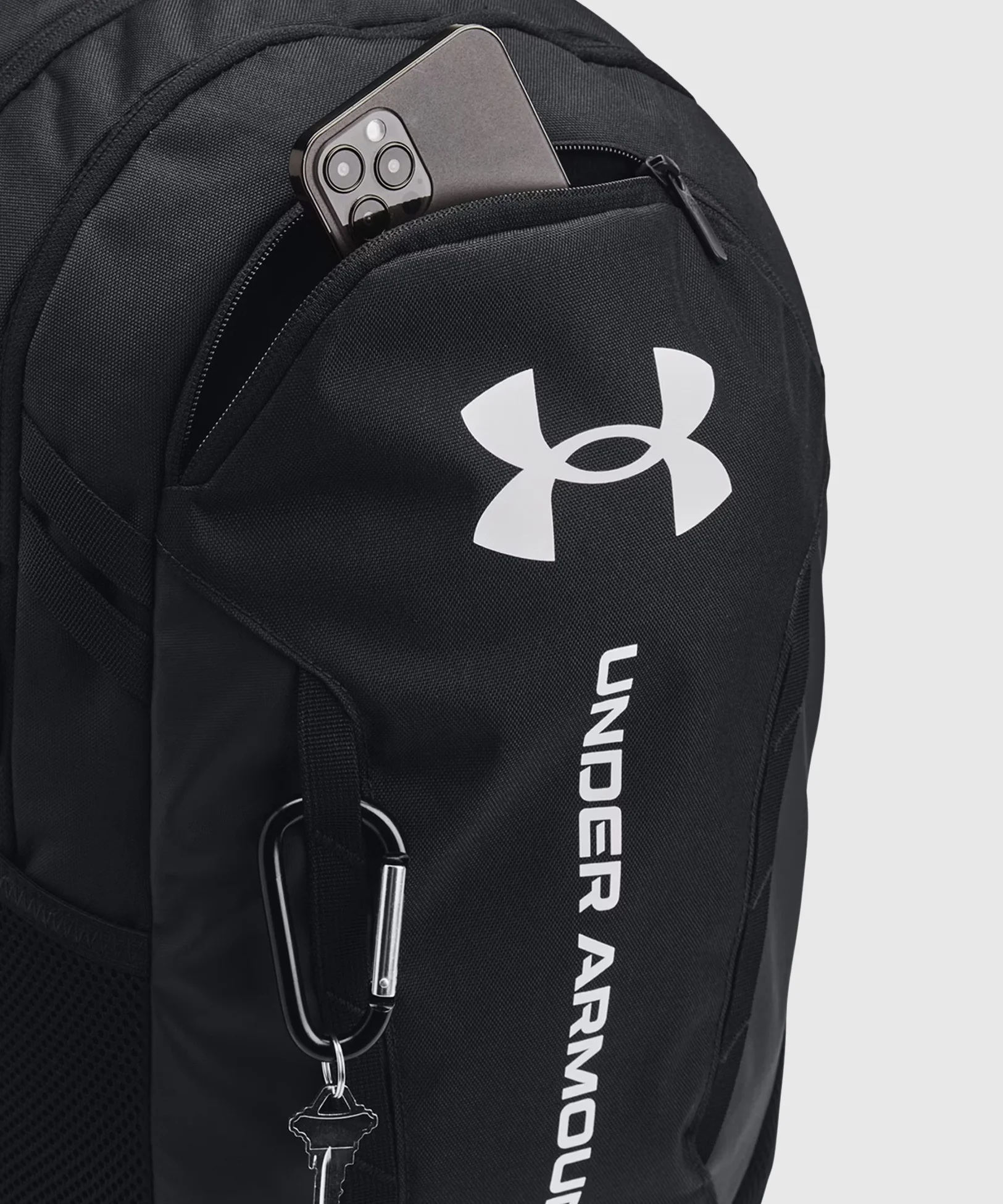Sac À Dos Sport Under Armour Ua Hustle 6.0 - Noir/Blanc - Image 3